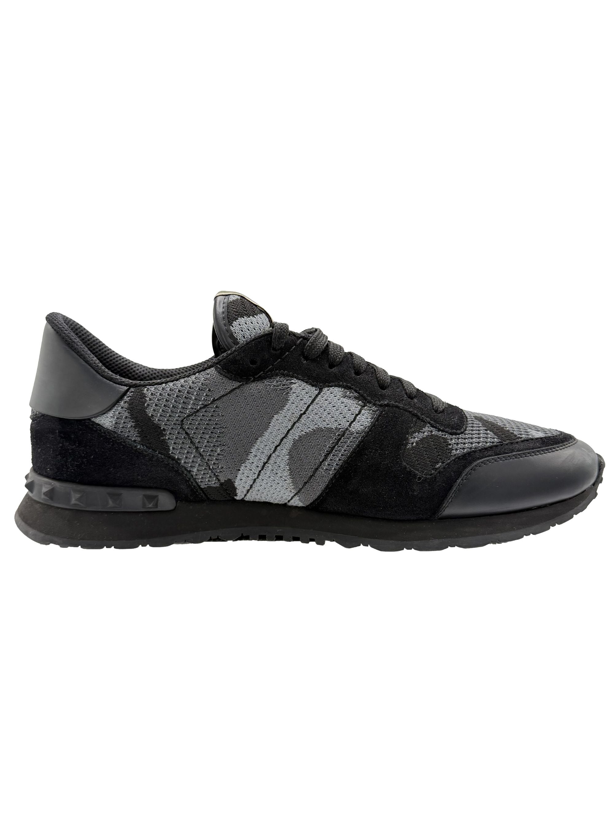 Valentino Mesh Rockrunner Trainers - Black Valentino