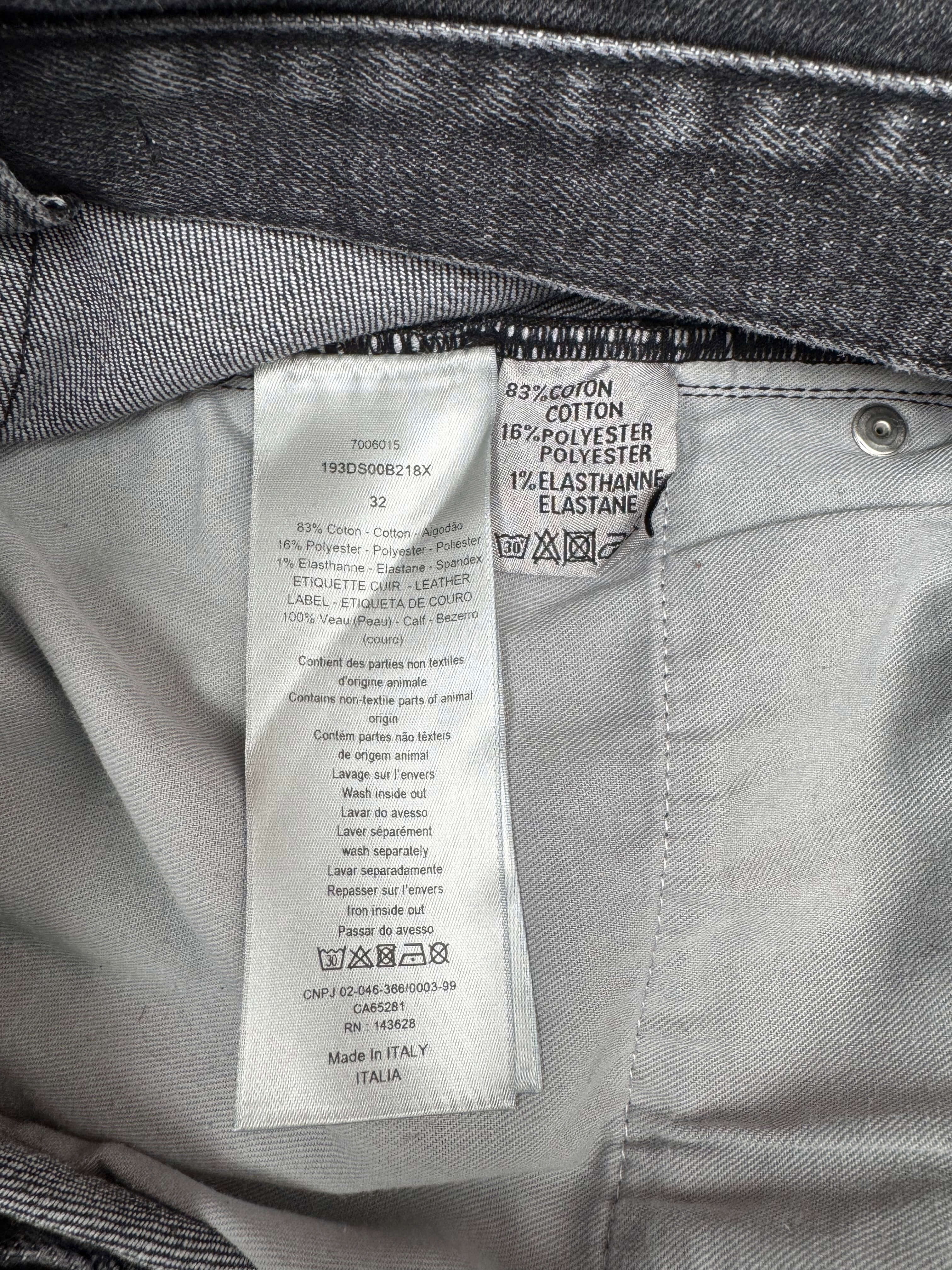 Dior Long Slim Fit Jeans - Grey Denim Dior
