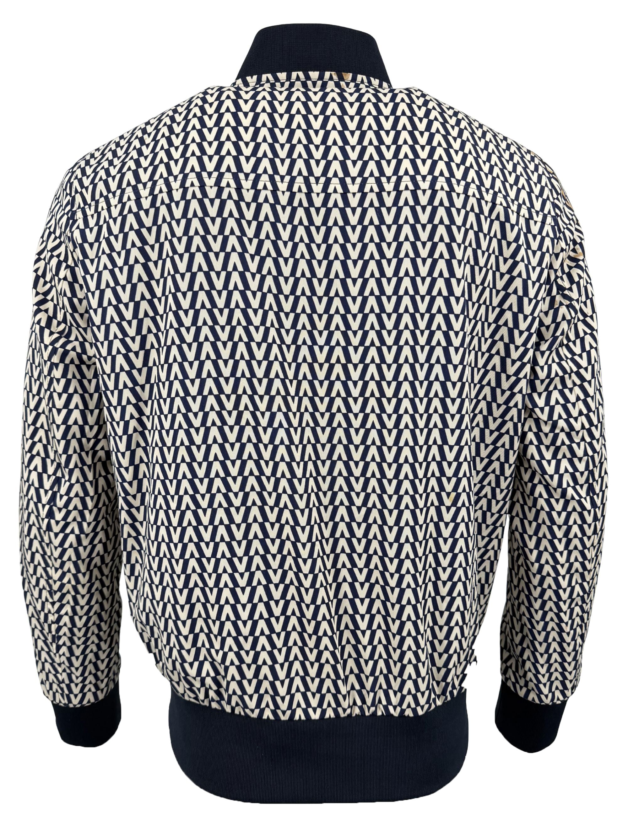 Valentino V Print Bomber Jacket - Navy Valentino