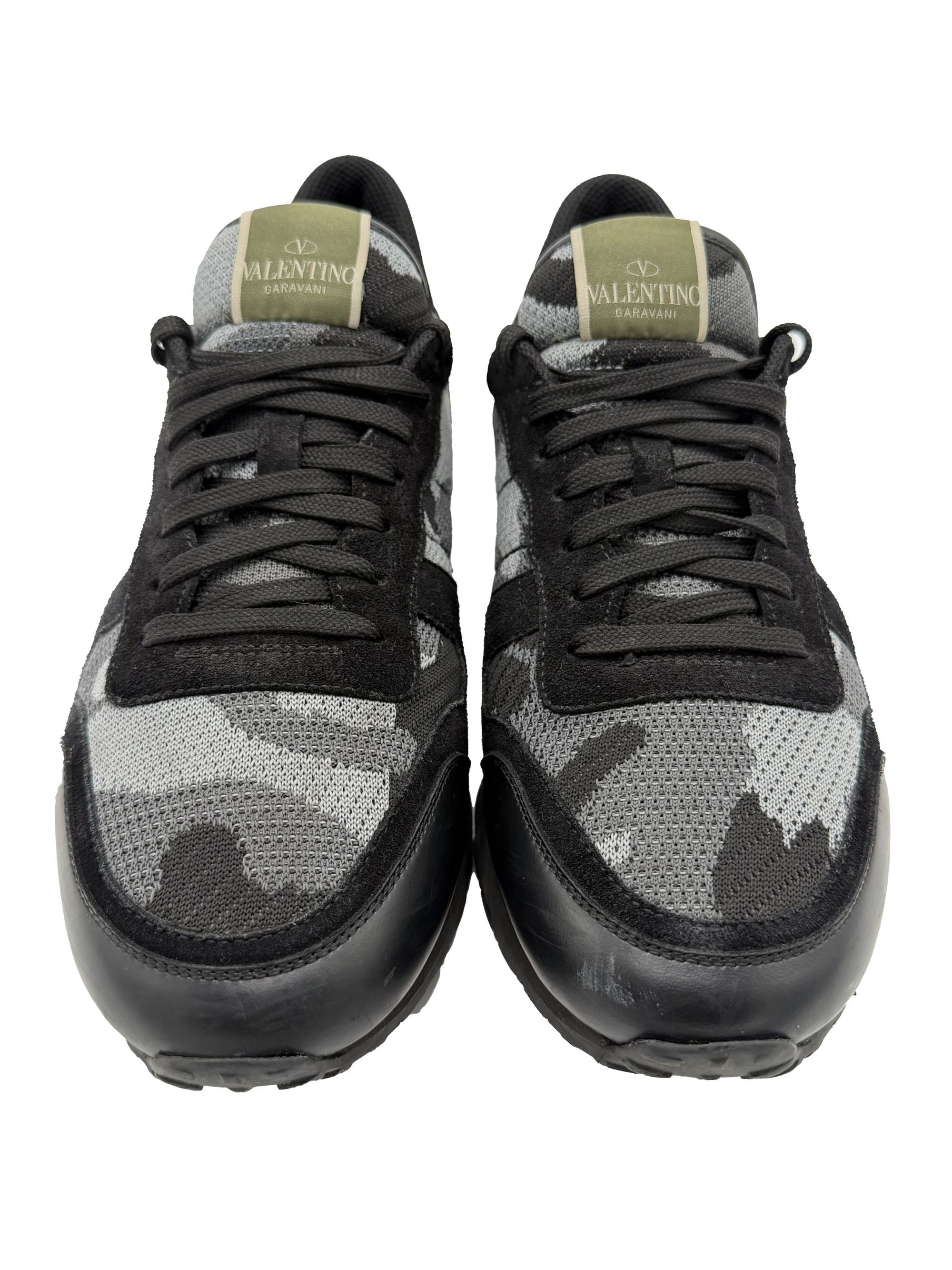 Valentino Mesh Rockrunner Trainers - Black Valentino