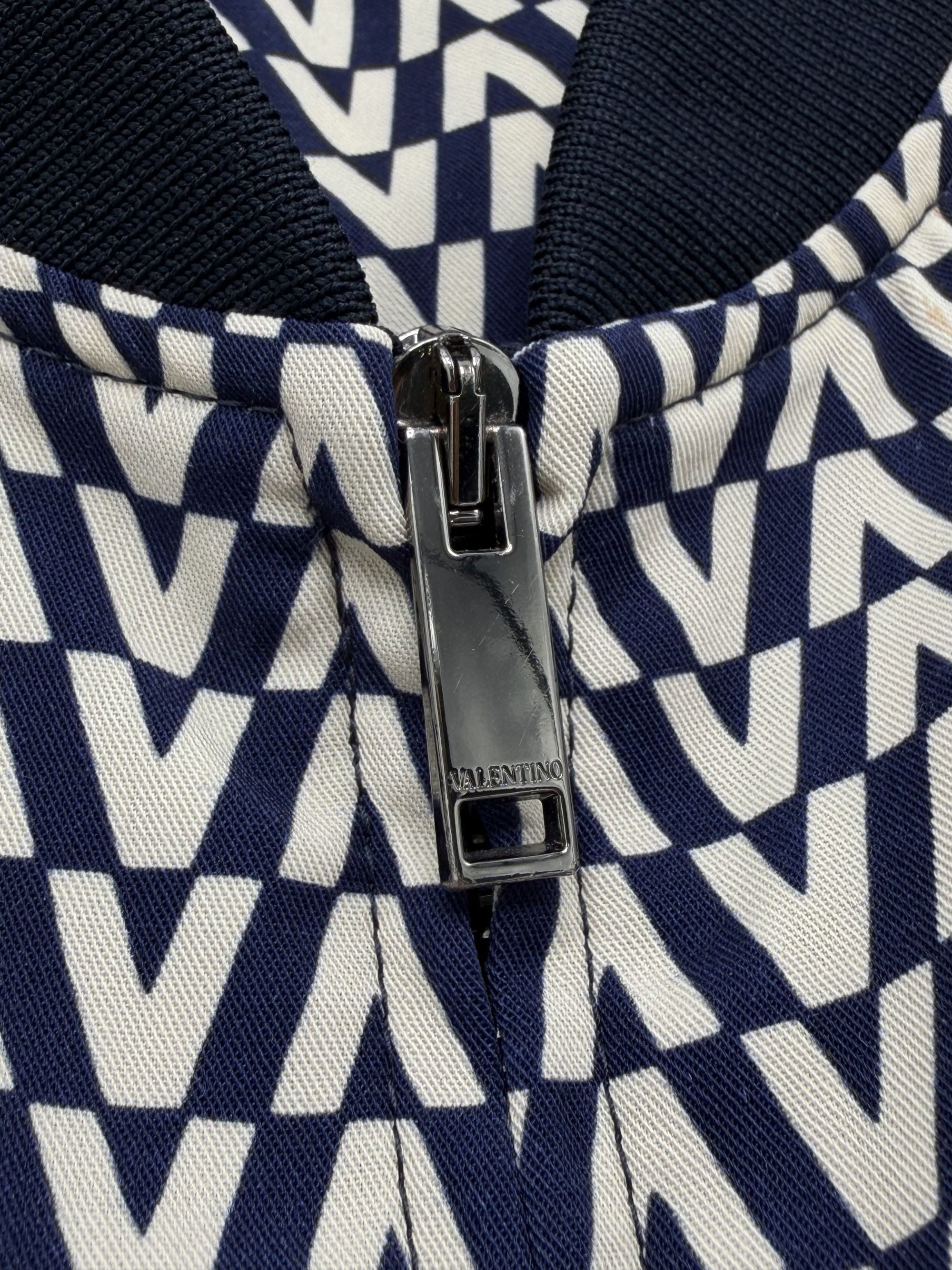Valentino V Print Bomber Jacket - Navy Valentino