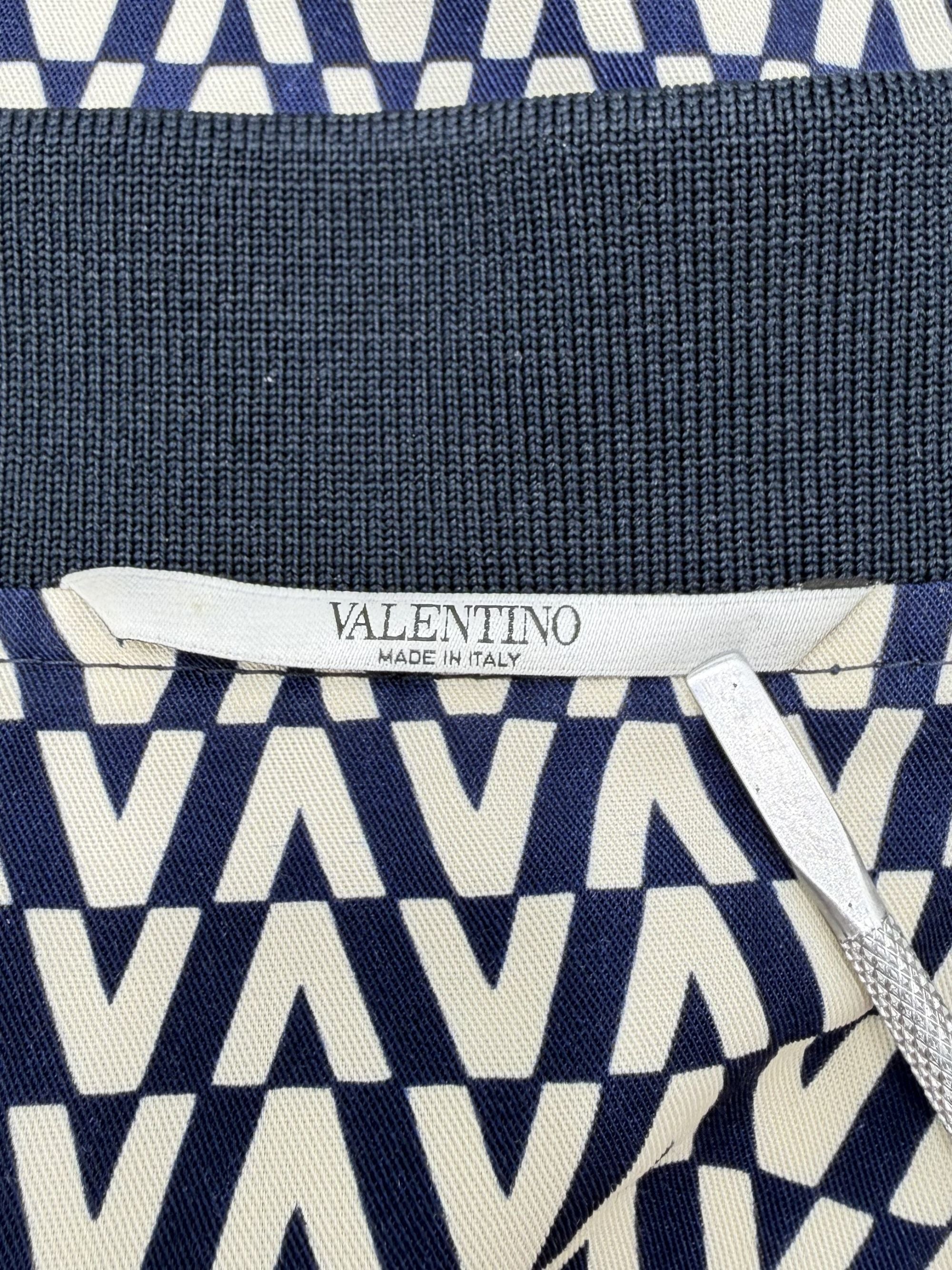 Valentino V Print Bomber Jacket - Navy Valentino