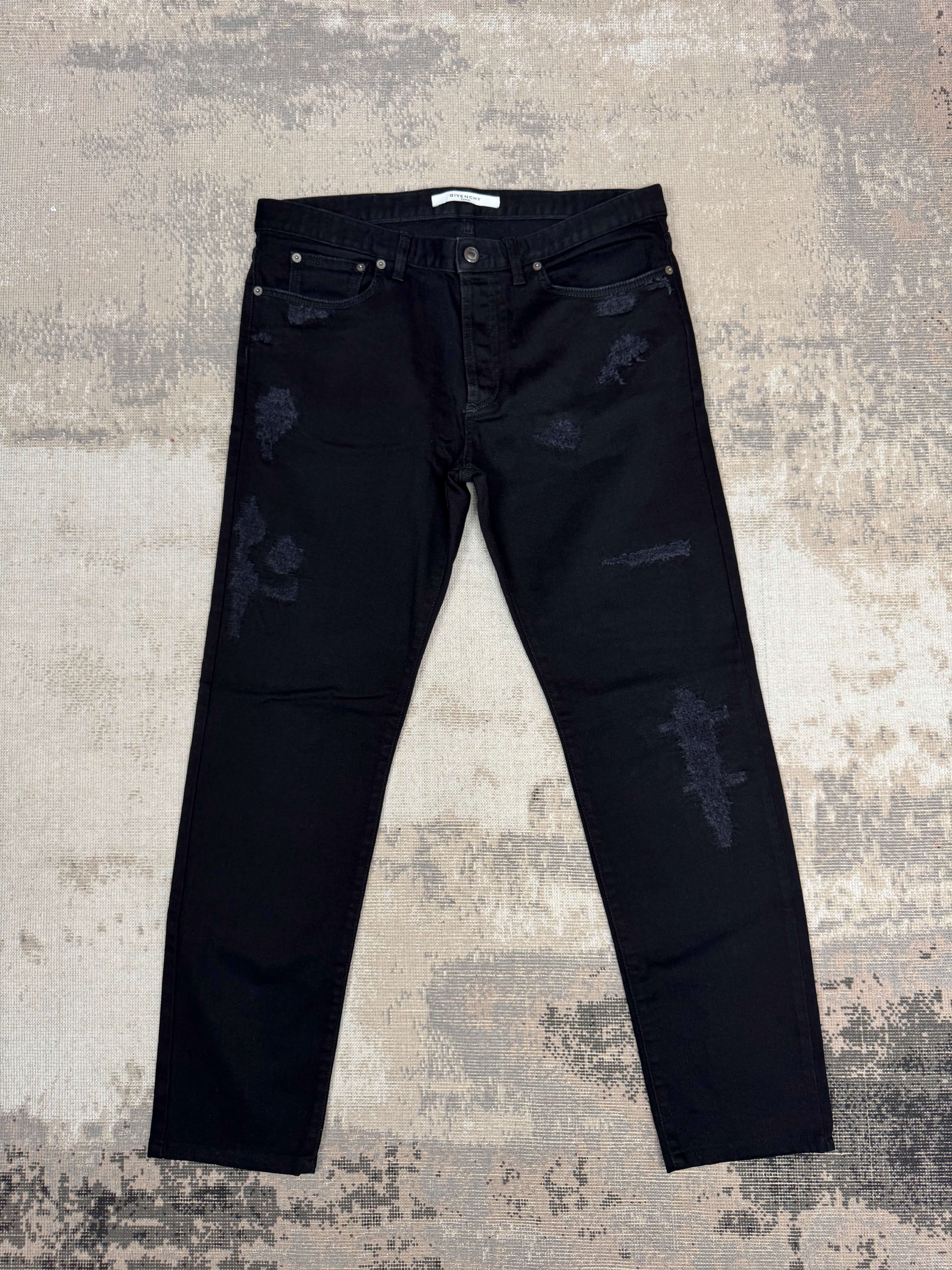 Givenchy Distressed Jeans - Black Denim Givenchy