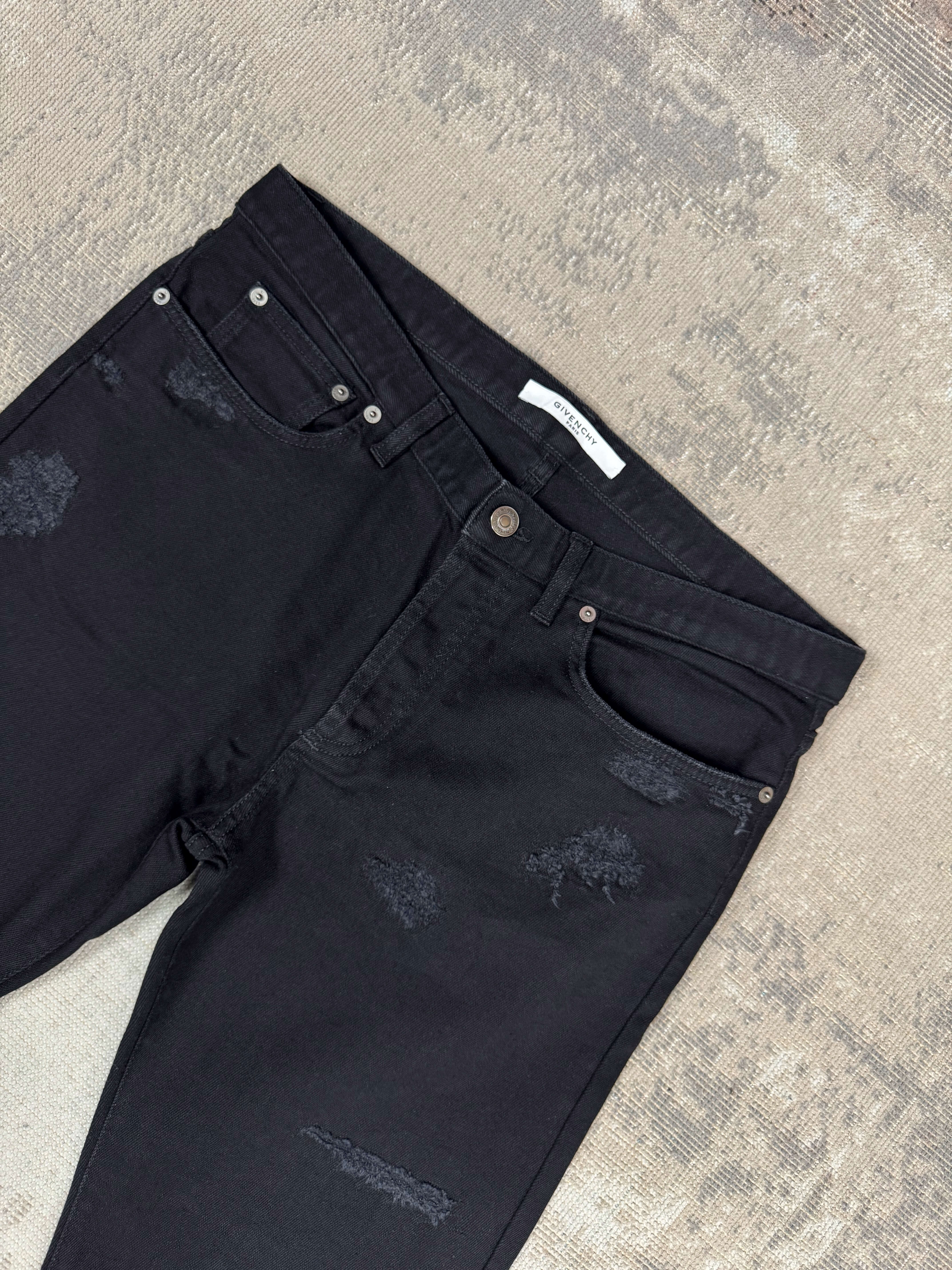 Givenchy Distressed Jeans - Black Denim Givenchy