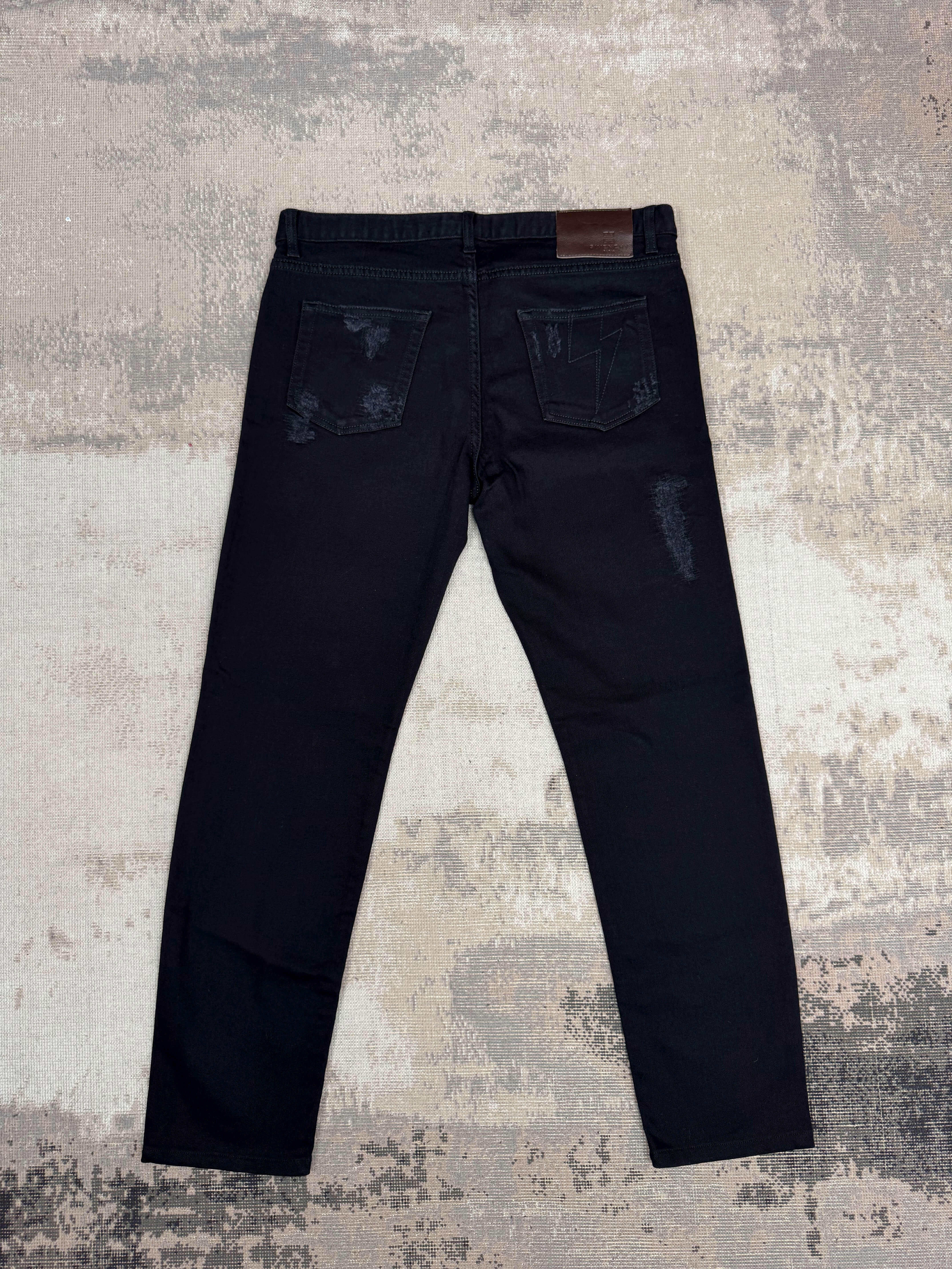 Givenchy Distressed Jeans - Black Denim Givenchy