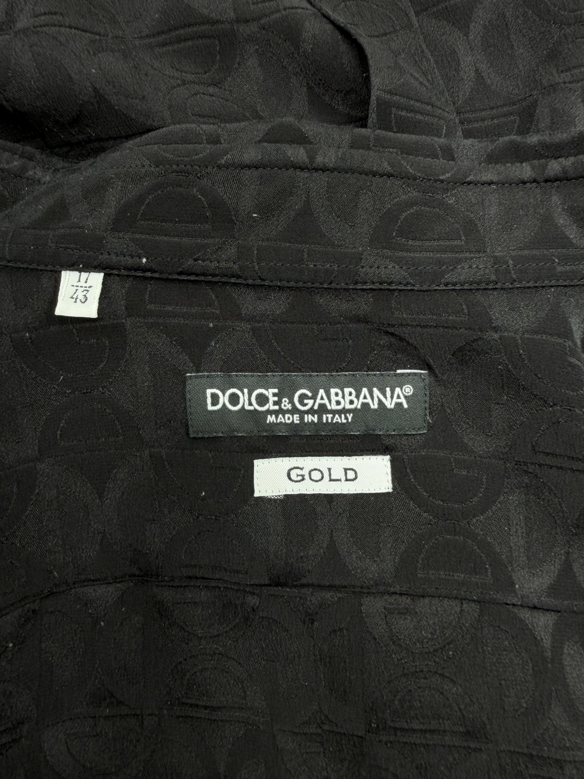 Dolce & Gabbana Monogram Shirt - Black Dolce & Gabbana