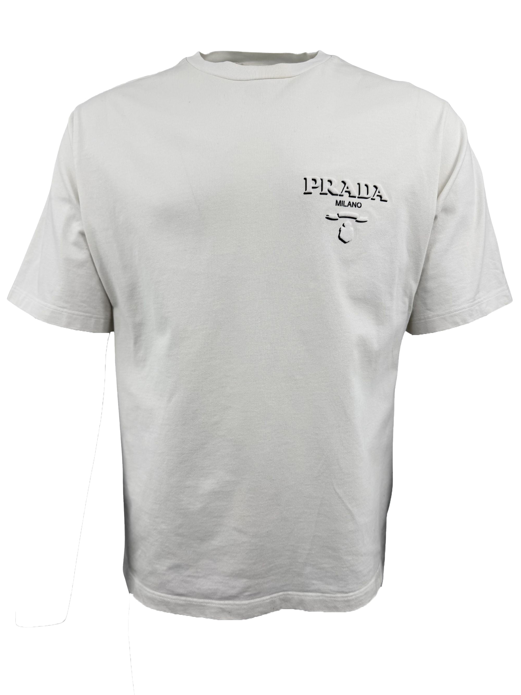 Prada Milan Logo T-Shirt - White Prada
