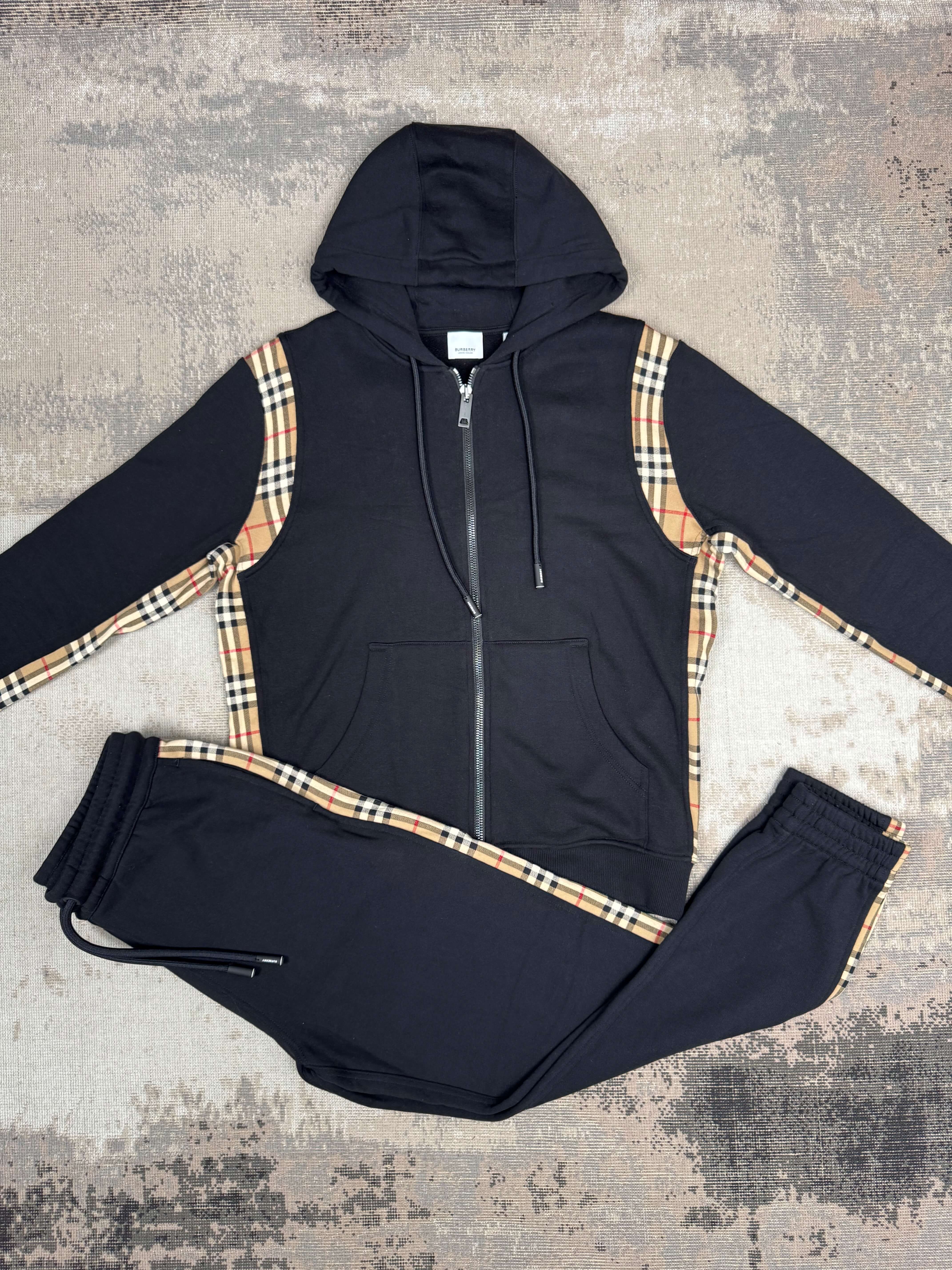 Burberry Check Tracksuit - Black