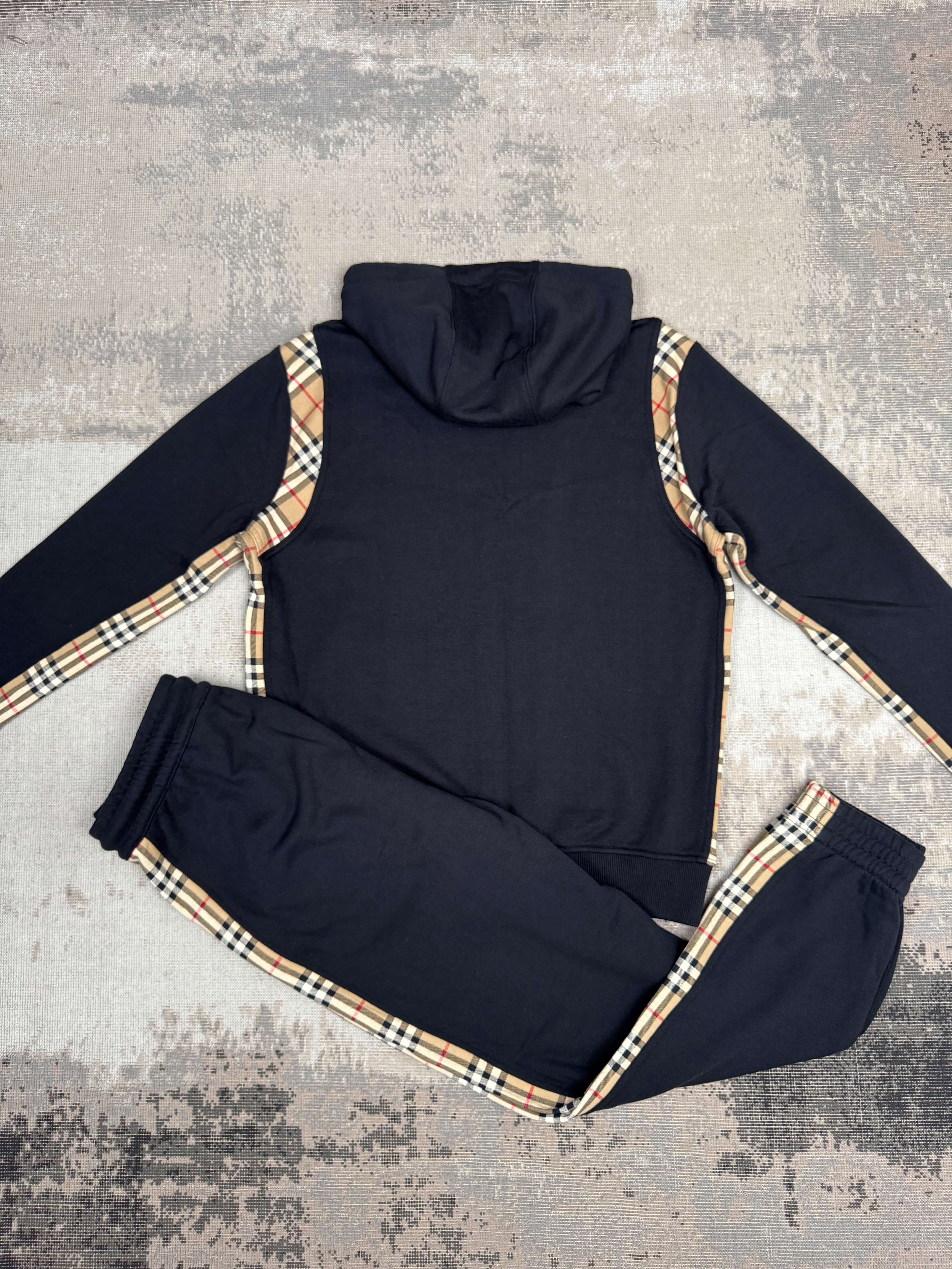 Burberry Check Tracksuit - Black
