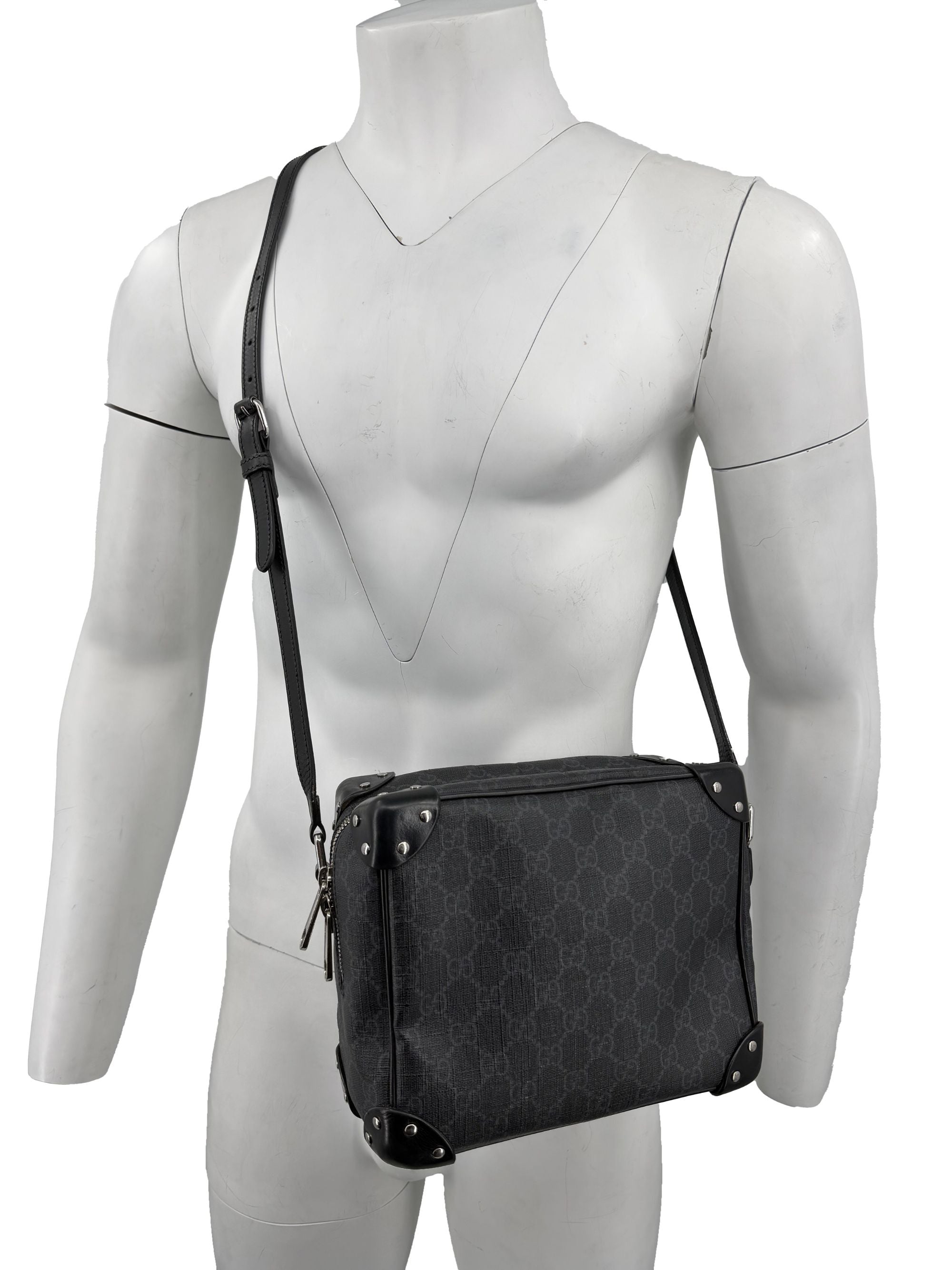 Gucci GG Supreme Soft Trunk Bag - Black Gucci