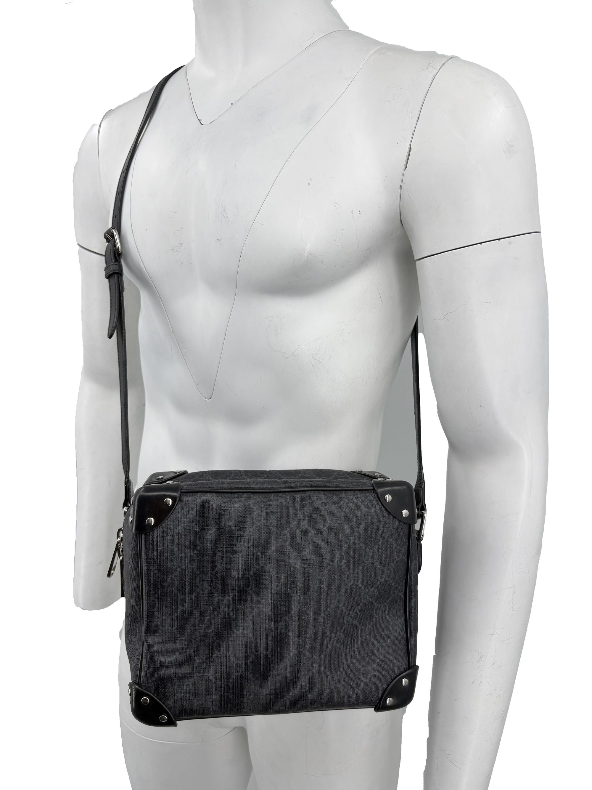 Gucci GG Supreme Soft Trunk Bag - Black Gucci