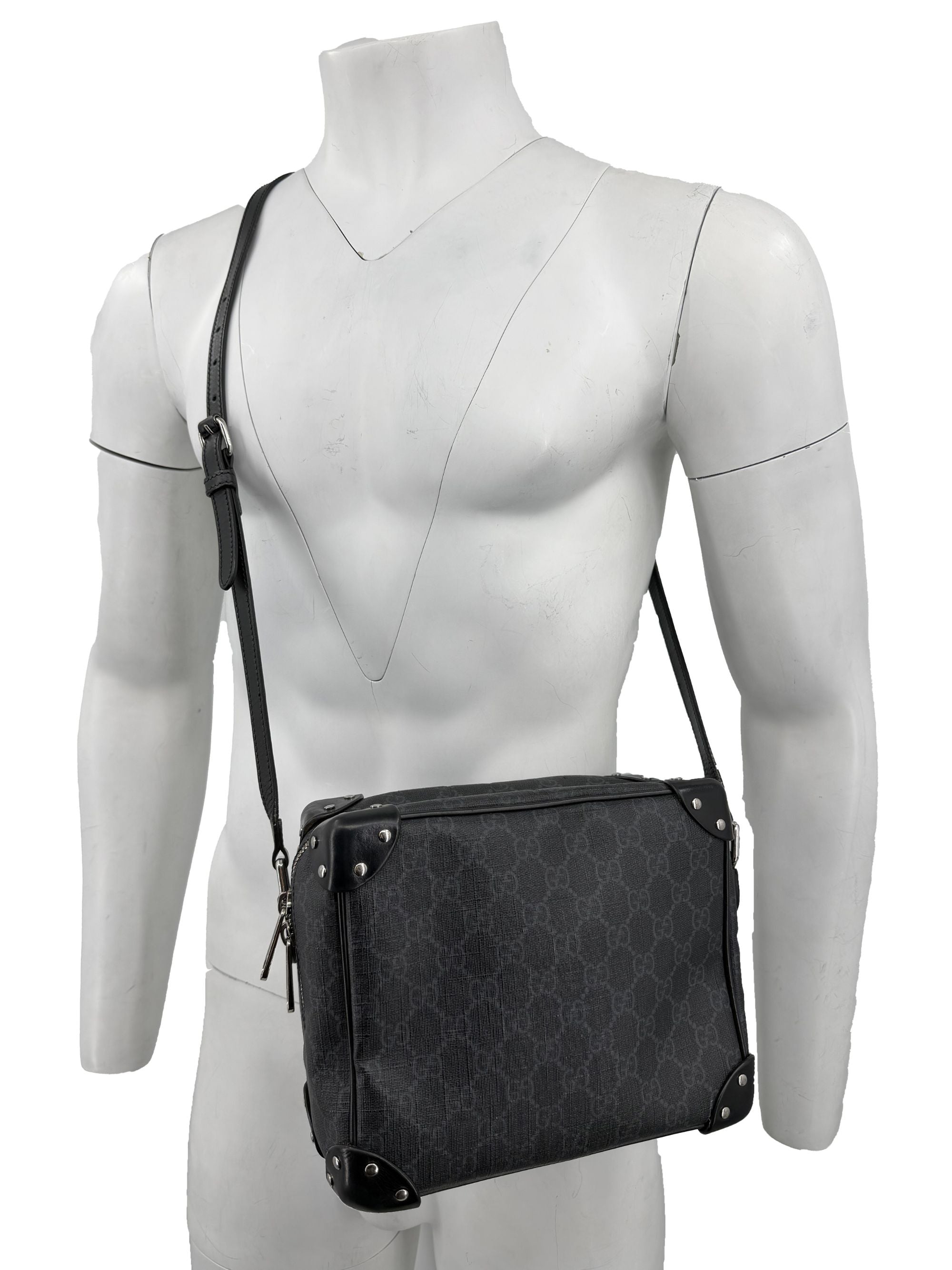 Gucci GG Supreme Soft Trunk Bag - Black Gucci