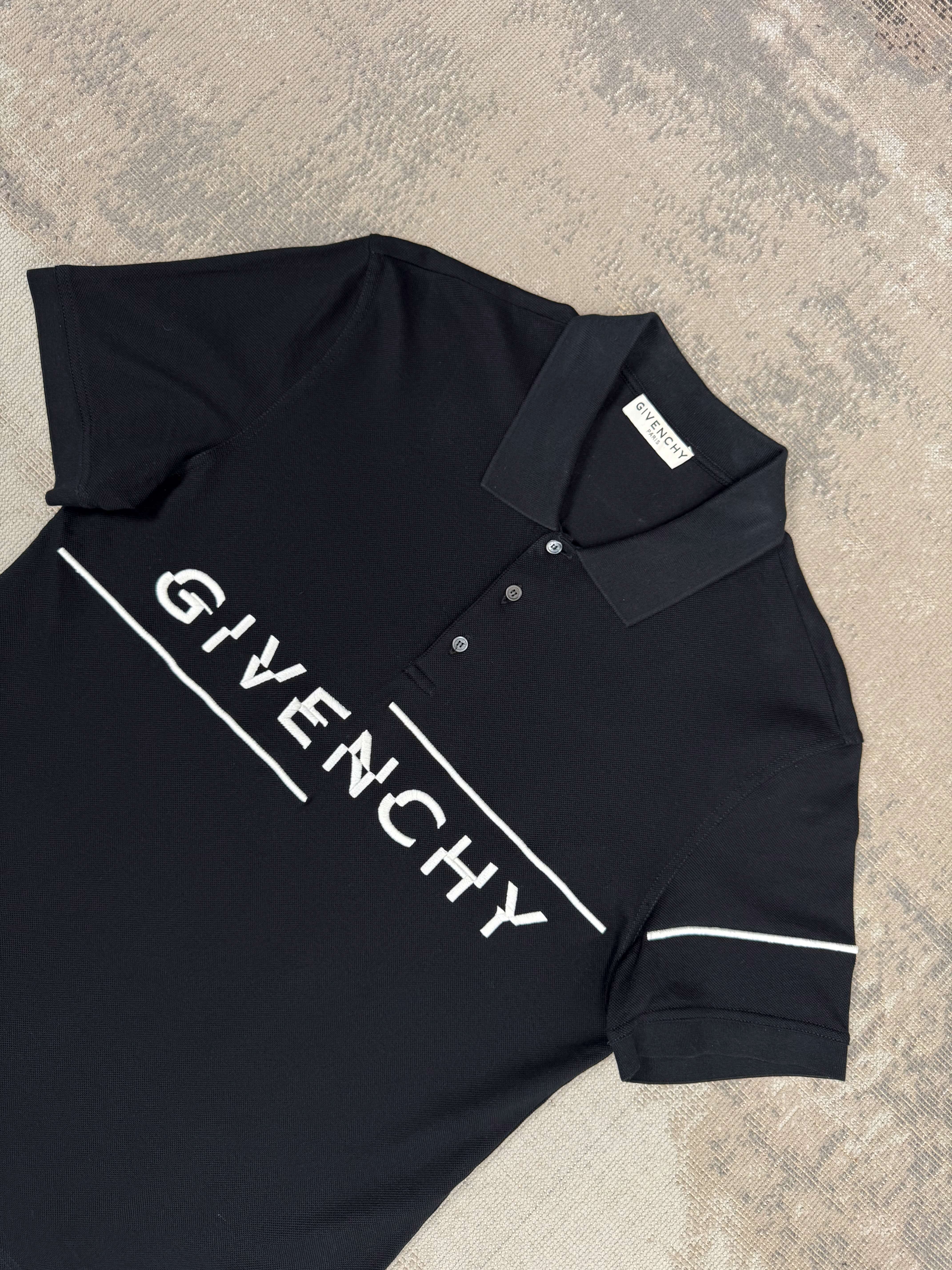 Givenchy Split Polo - Black