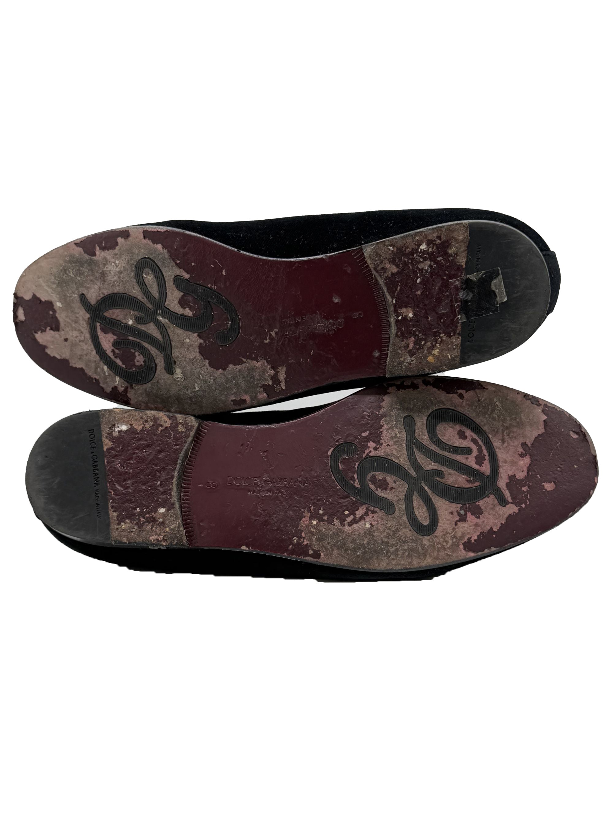 Dolce & Gabbana Velvet Crown Loafers - Black Dolce & Gabbana