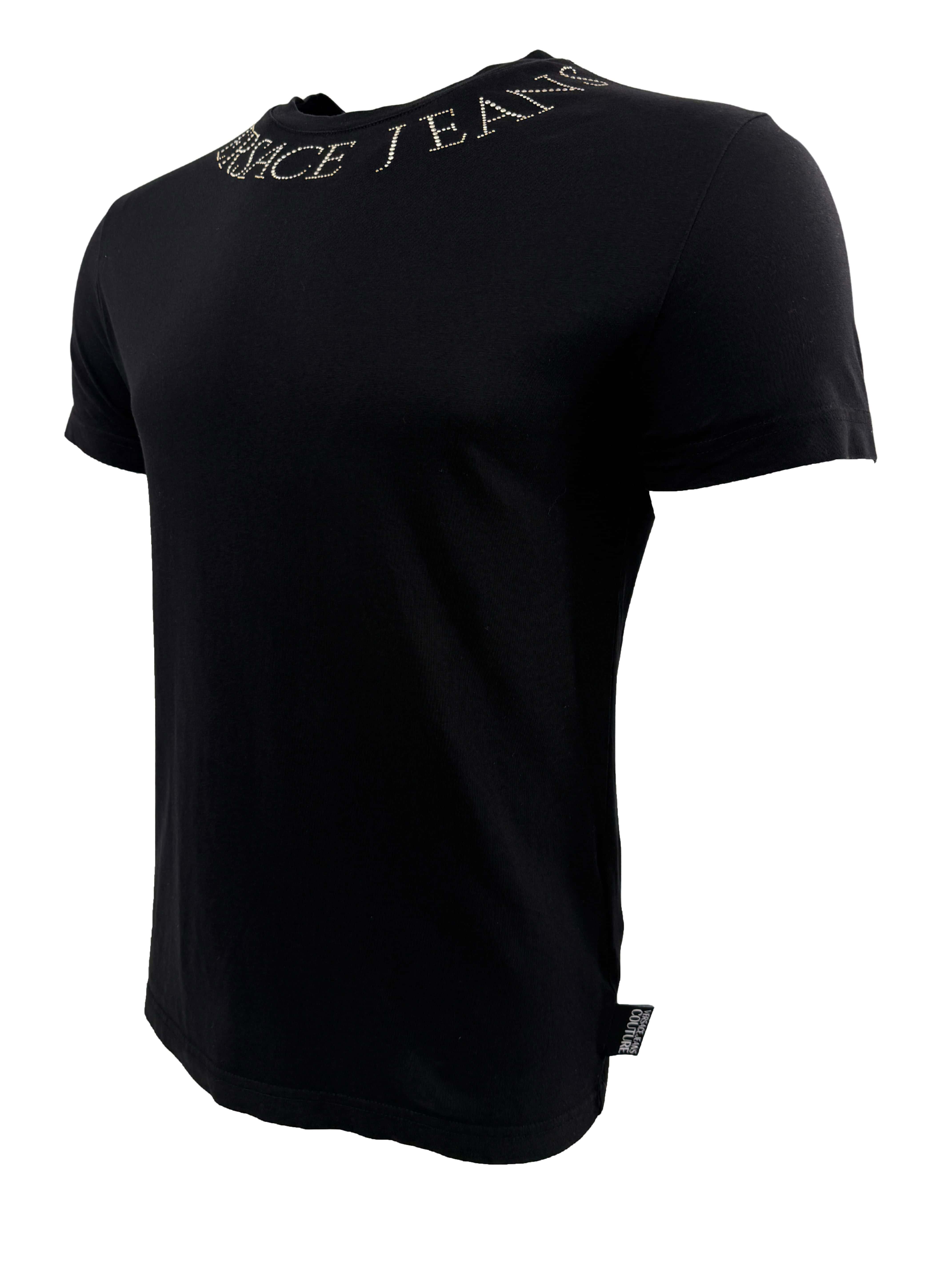 Versace Jeans Couture Embellished T-Shirt - Black Versace
