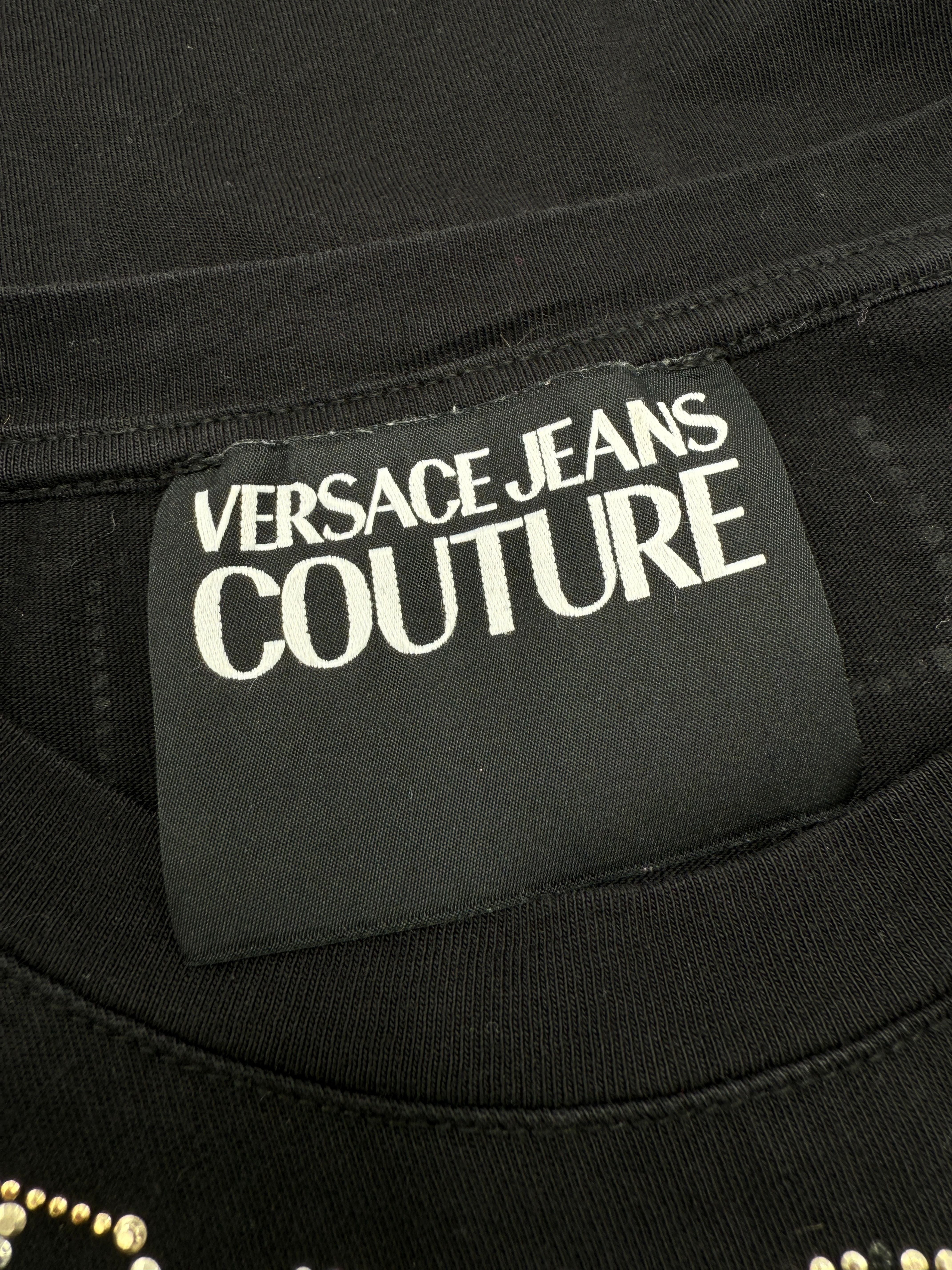 Versace Jeans Couture Embellished T-Shirt - Black Versace