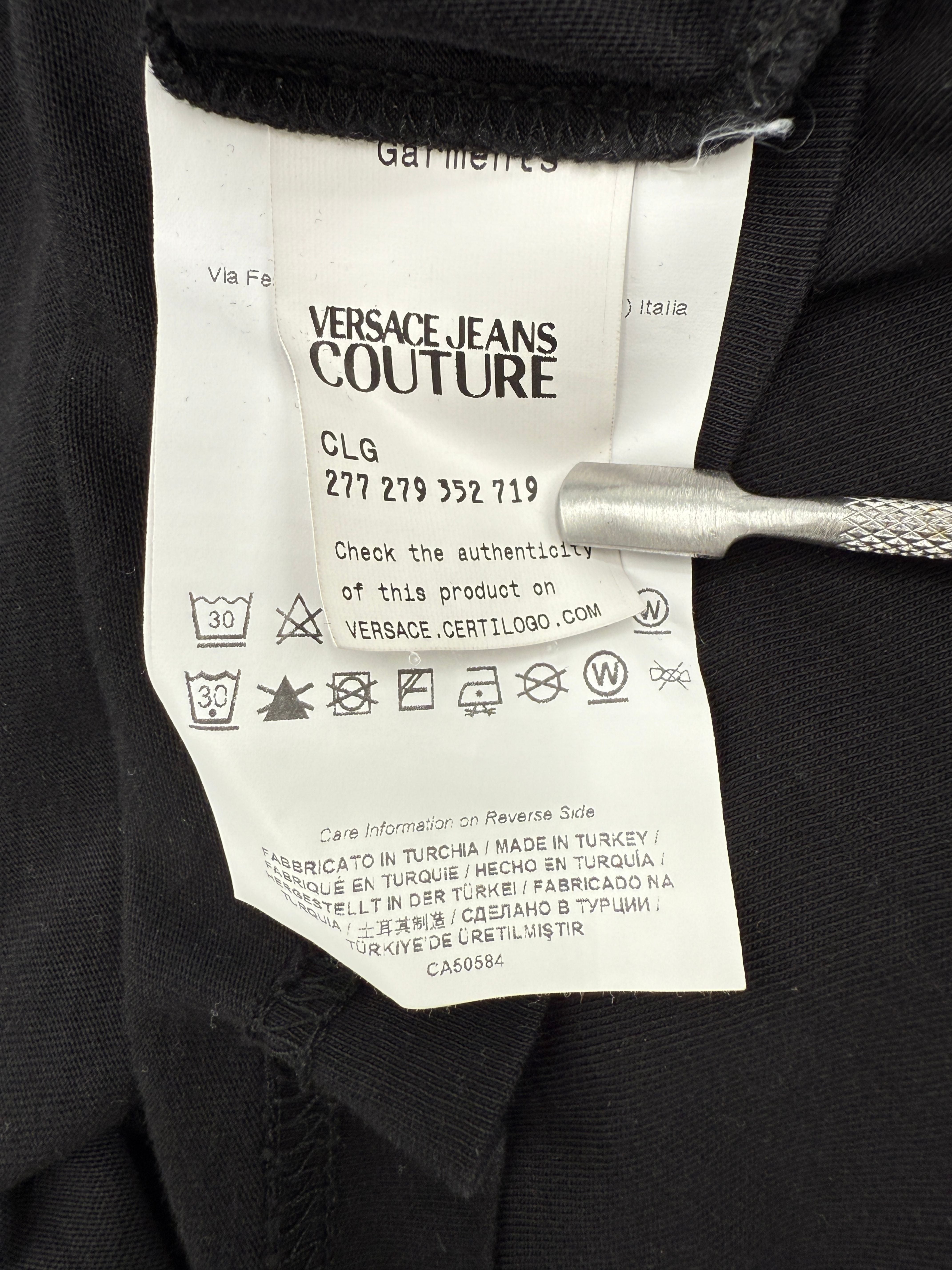 Versace Jeans Couture Embellished T-Shirt - Black Versace