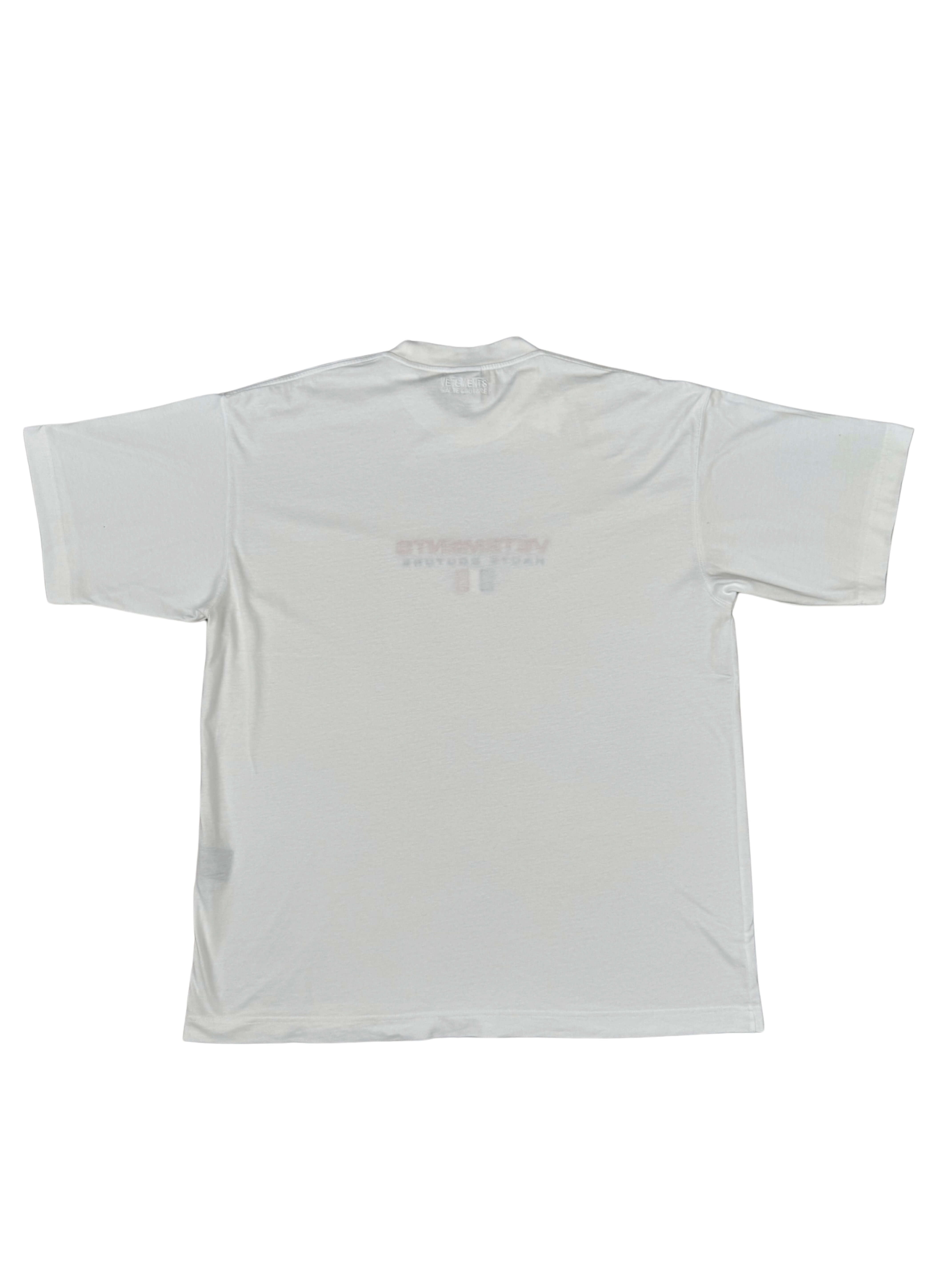 Vetements French Flag Embroidered T-Shirt - White (Unused)