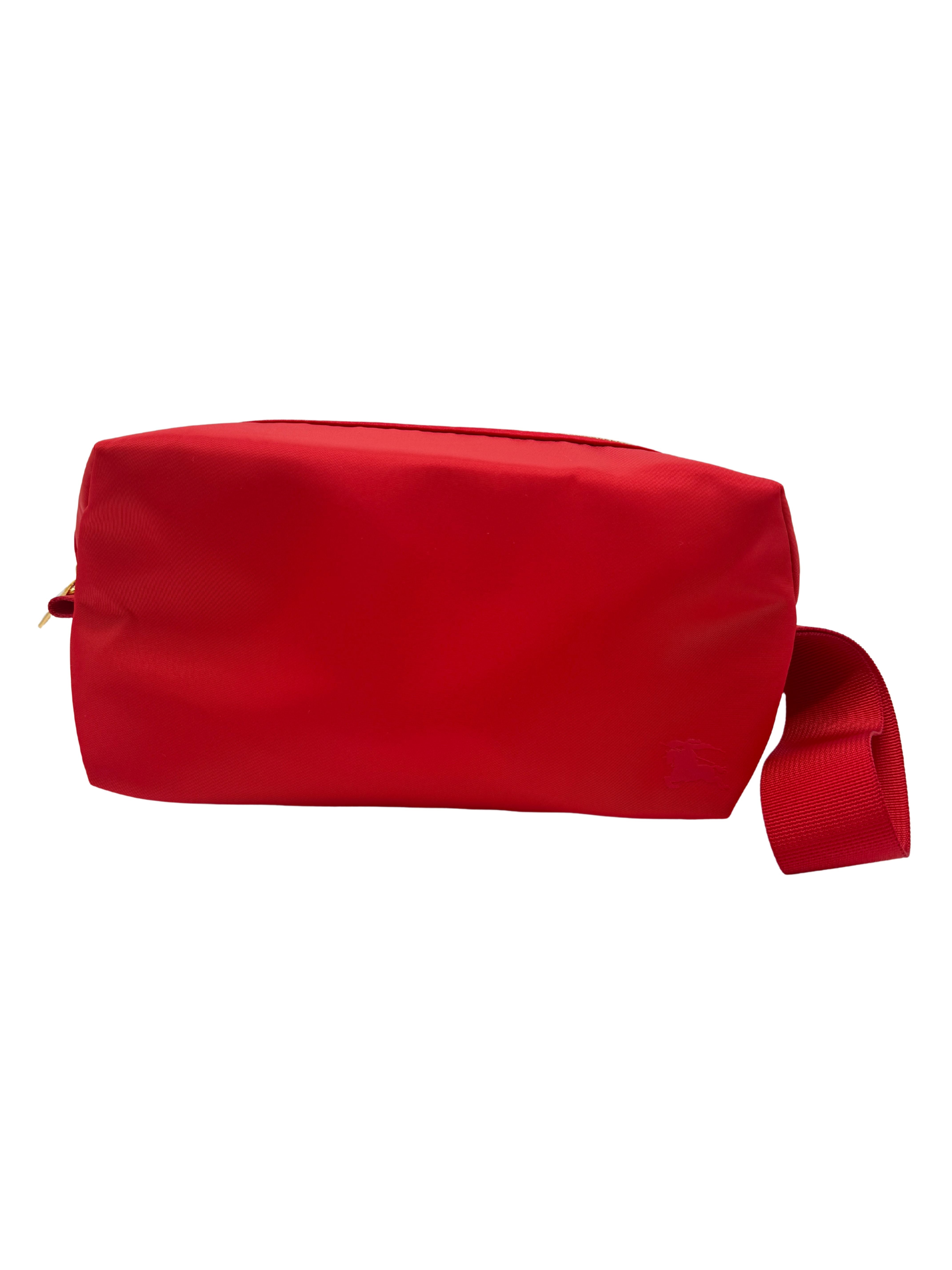 Burberry Travel Wash Bag - Red (Unused)
