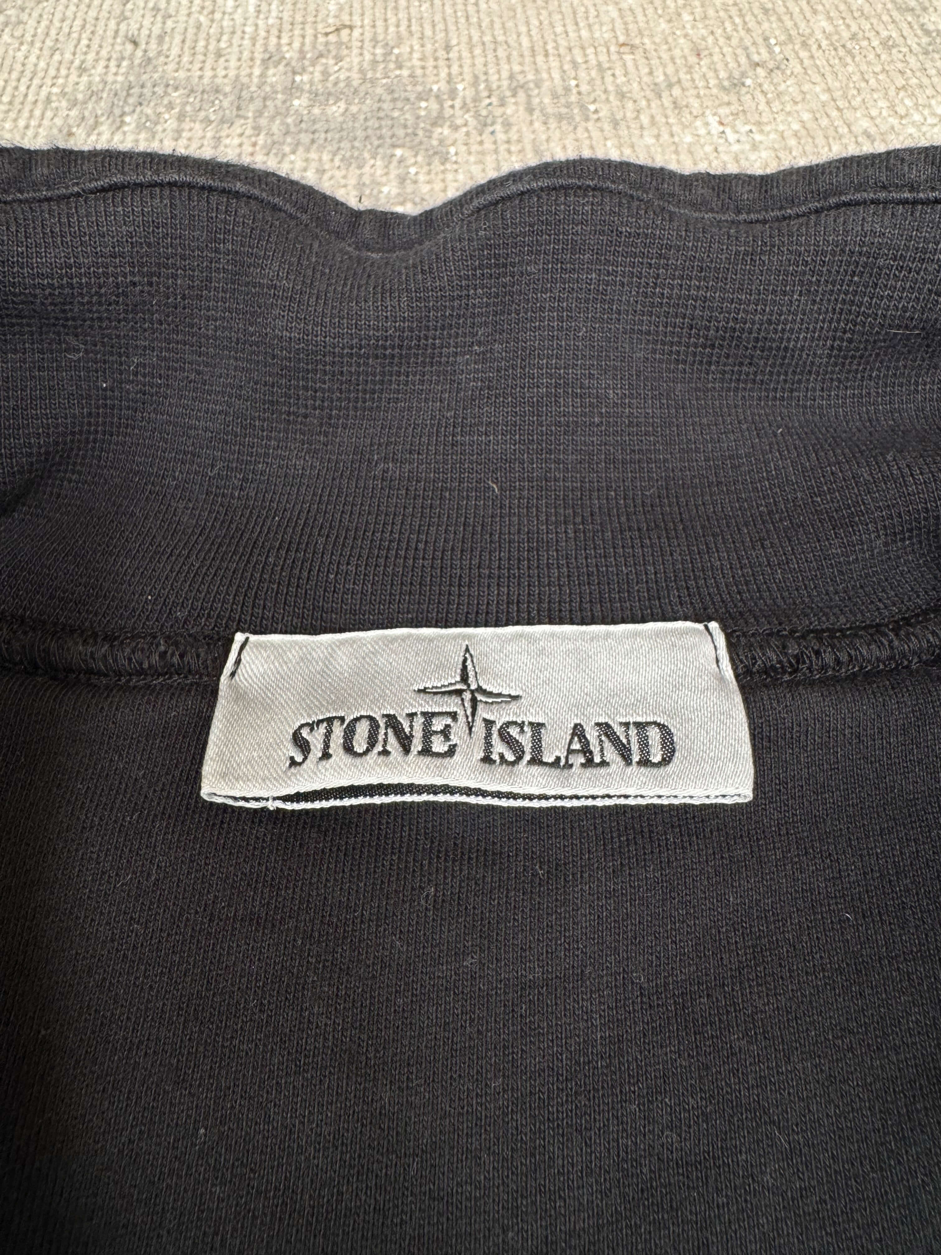 Stone Island Badge Logo Half Zip Tracksuit - Black