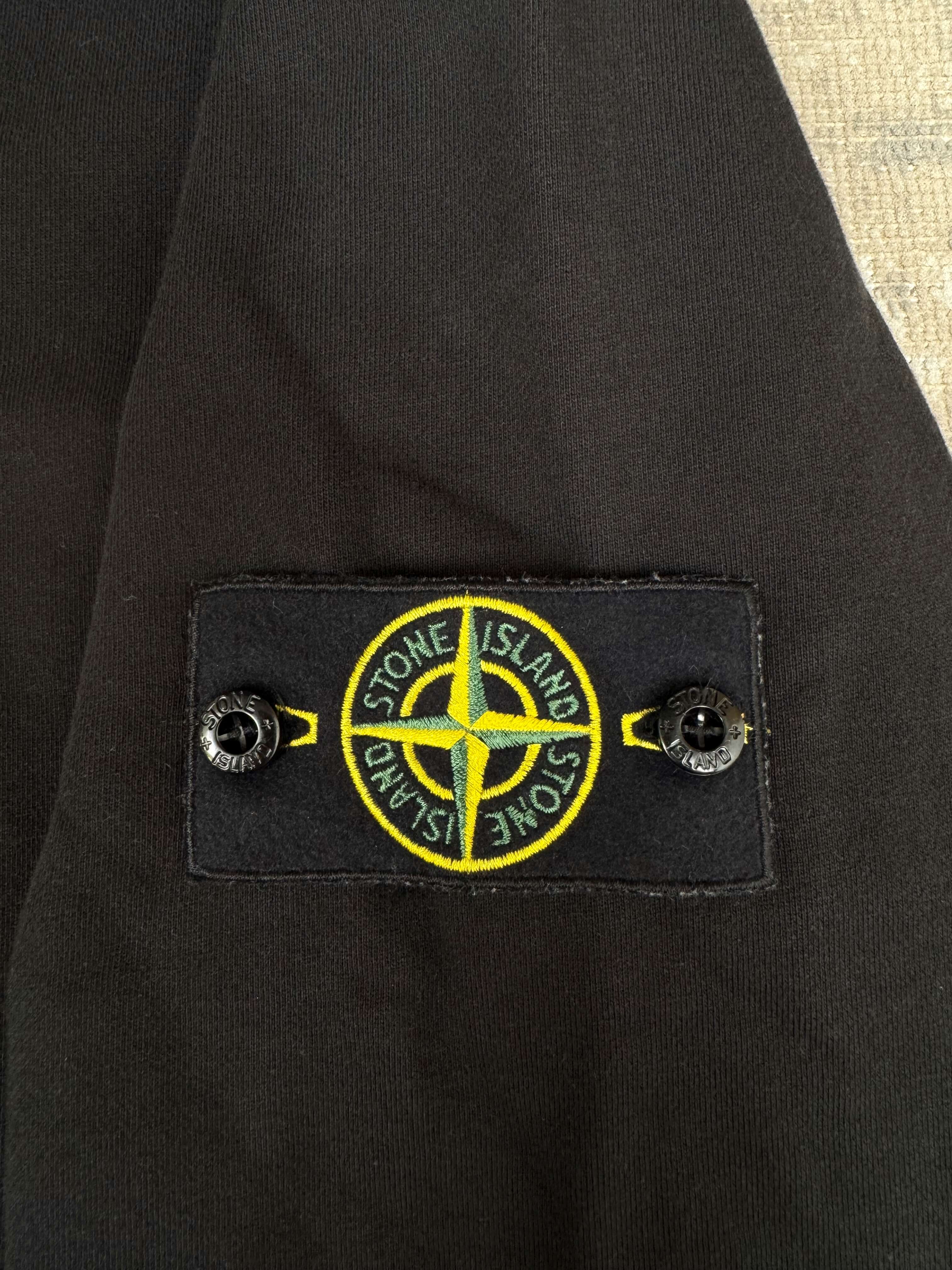 Stone Island Badge Logo Half Zip Tracksuit - Black