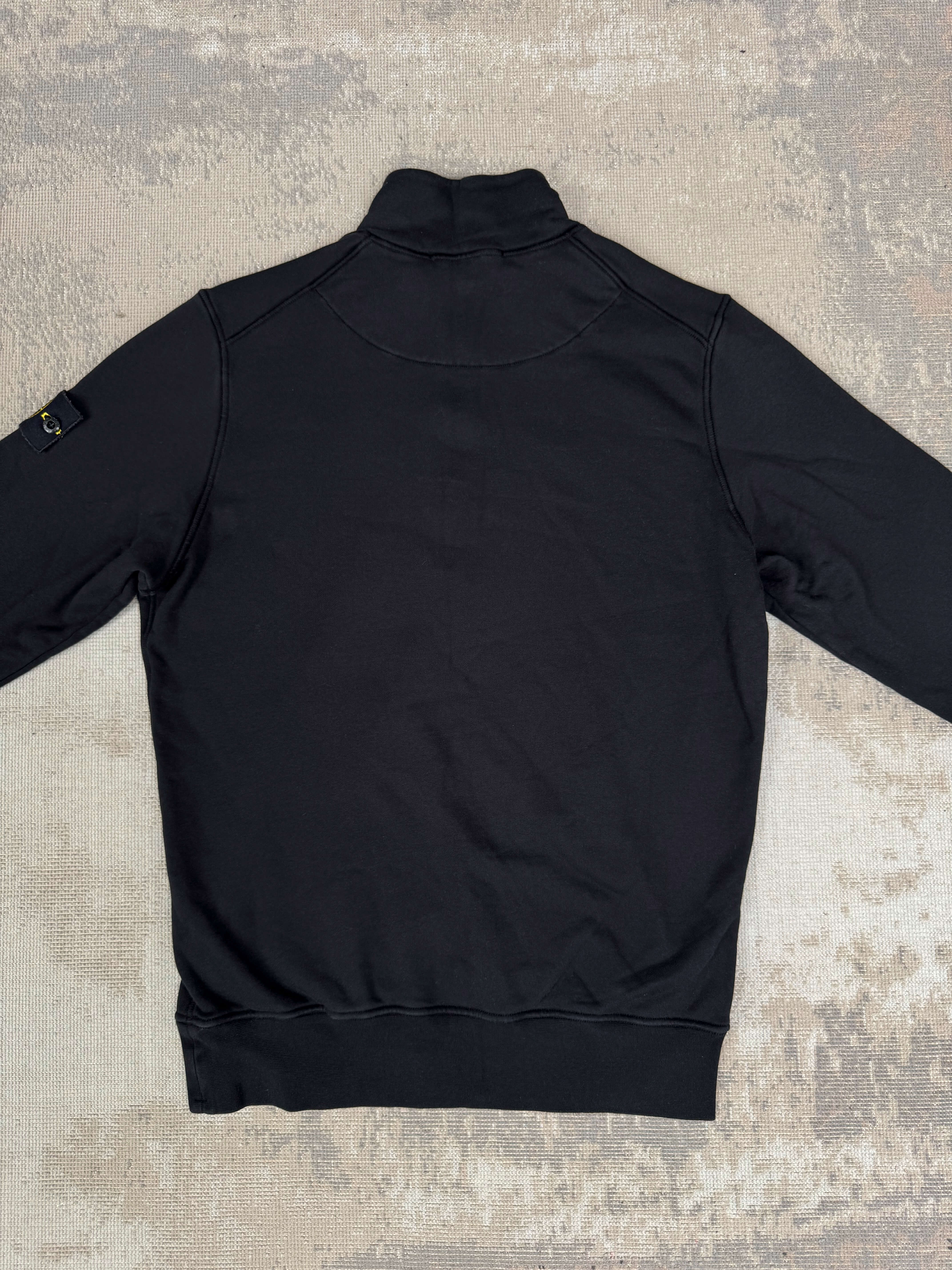 Stone Island Badge Logo Half Zip Tracksuit - Black