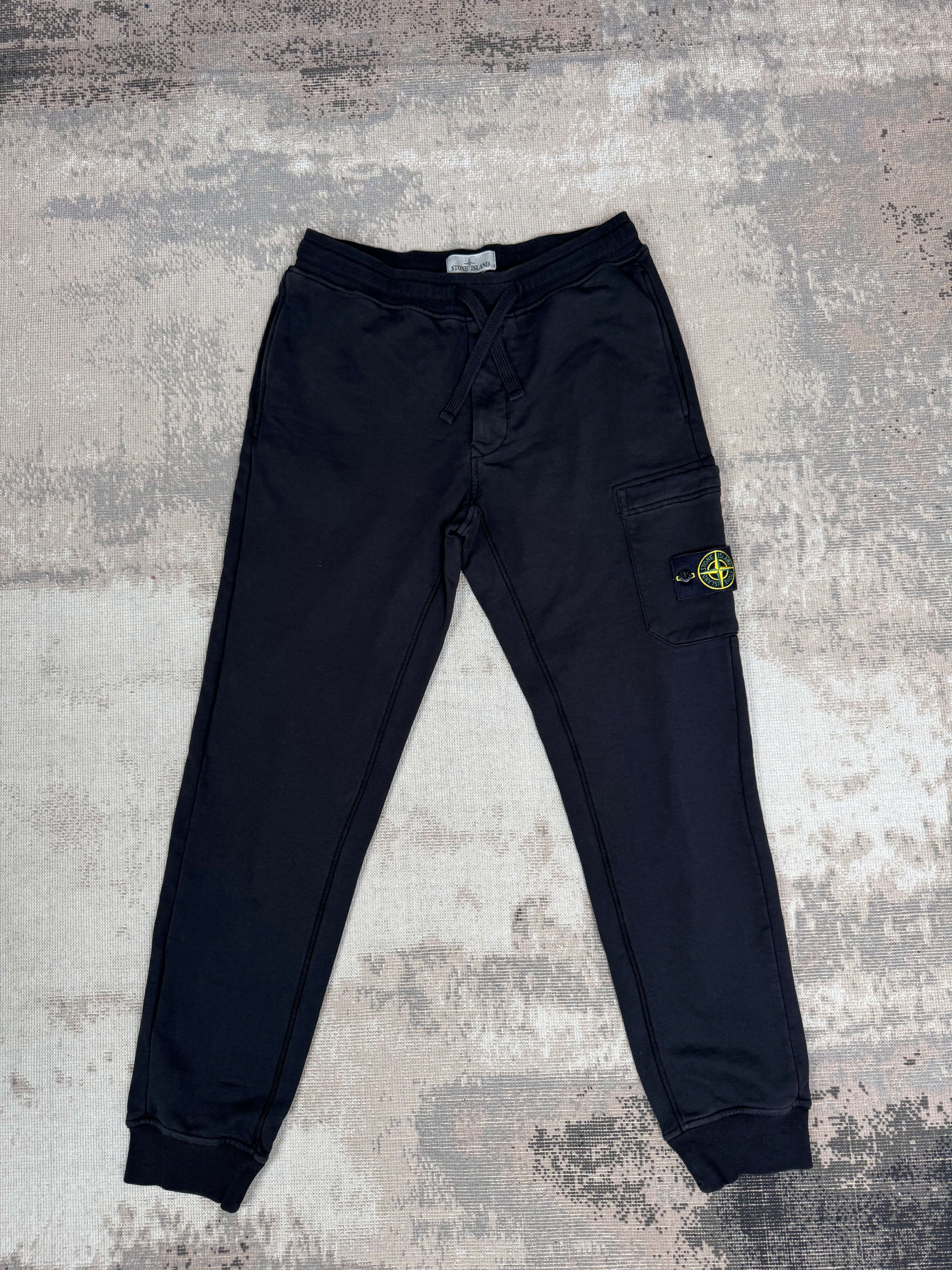 Stone Island Badge Logo Half Zip Tracksuit - Black
