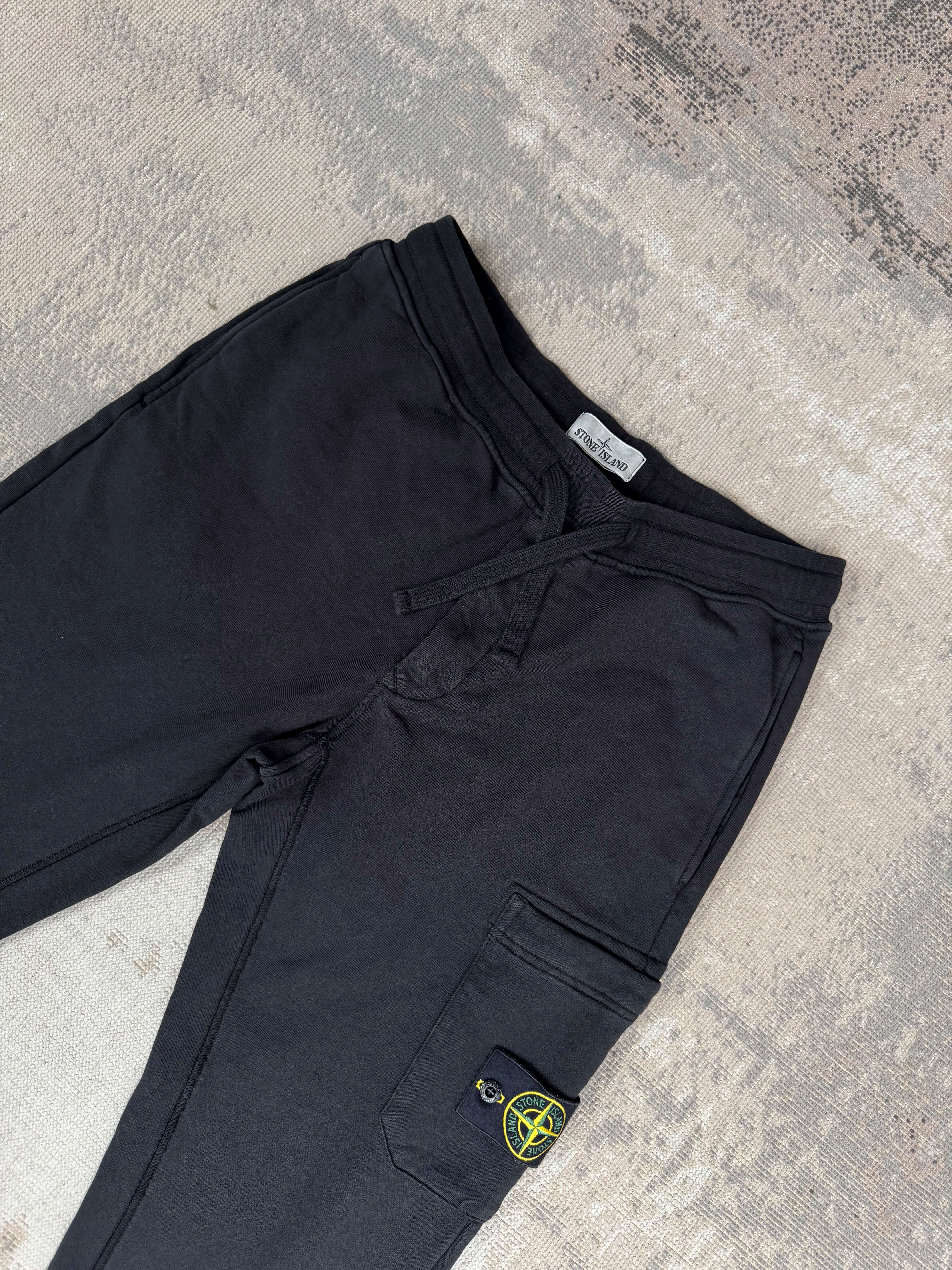 Stone Island Badge Logo Half Zip Tracksuit - Black