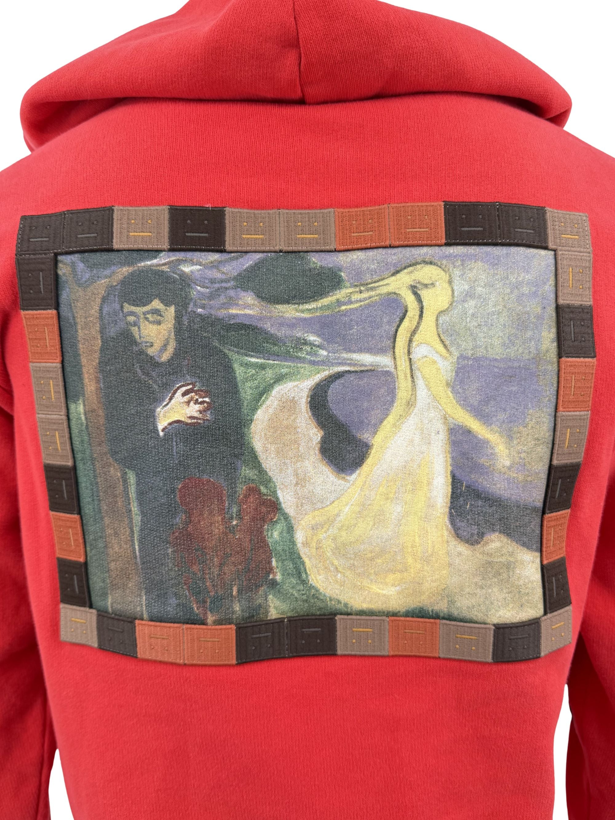 Acne Studio's 'Seperation' Hoodie - Red Acne Studios