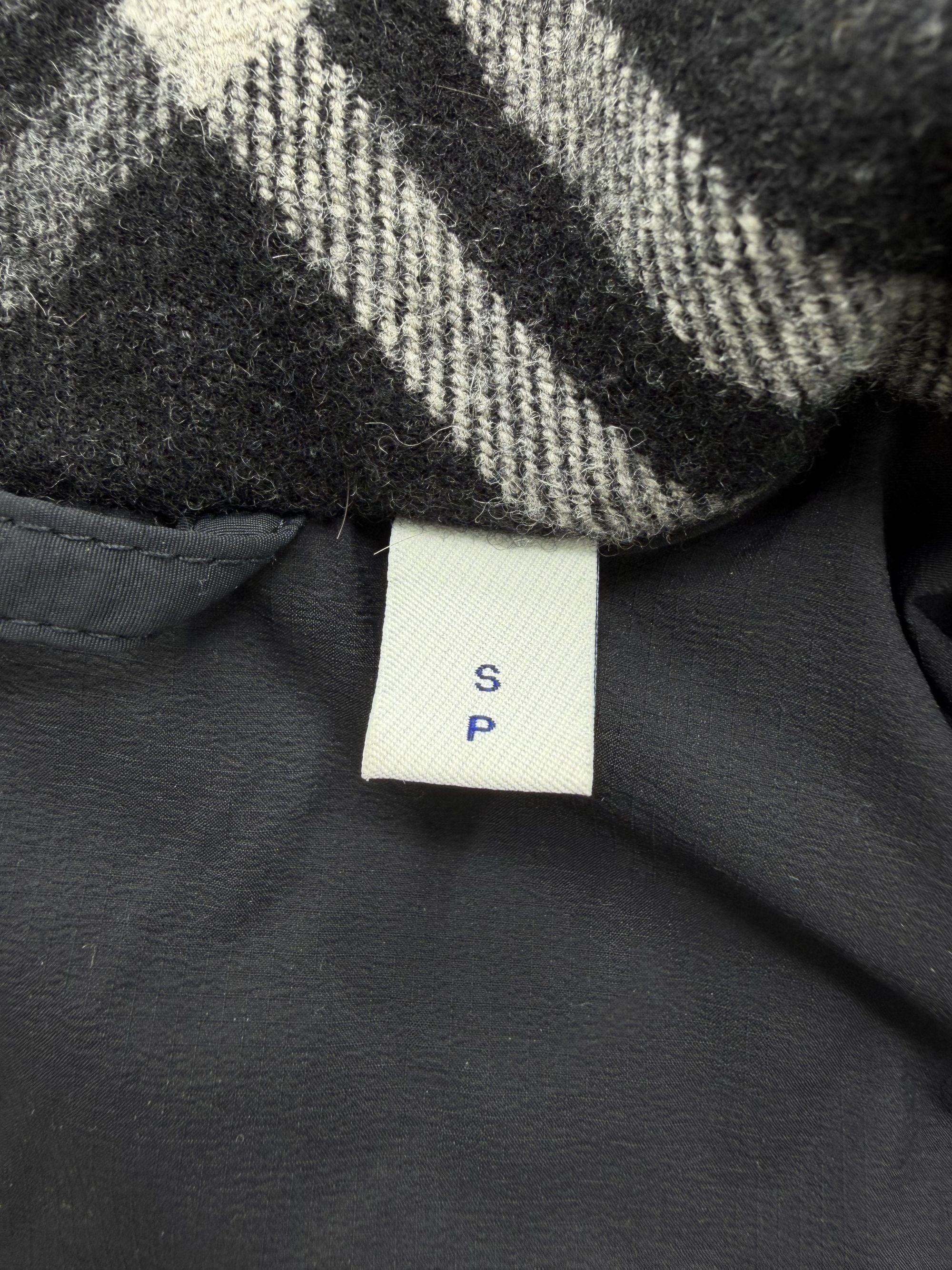 Burberry Check Removable Sleeve Down Jacket - Black Burberry