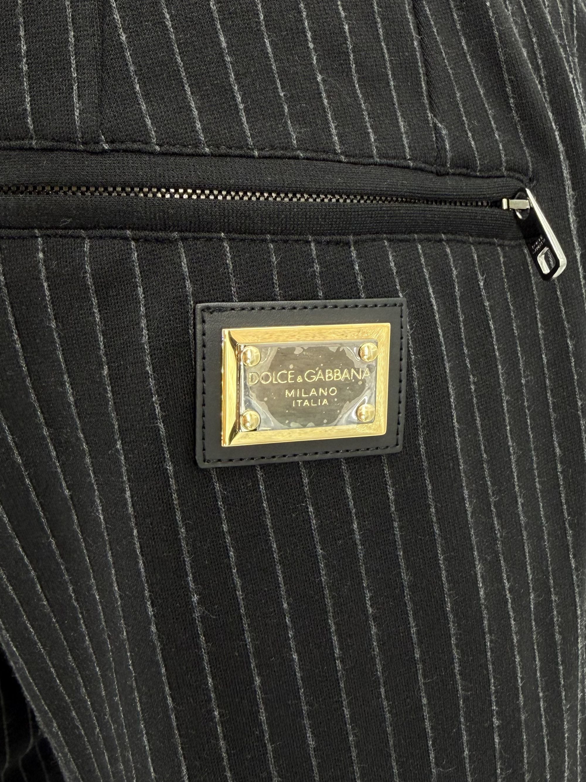 Dolce & Gabbana Pinstripe Joggers - Black Dolce & Gabbana
