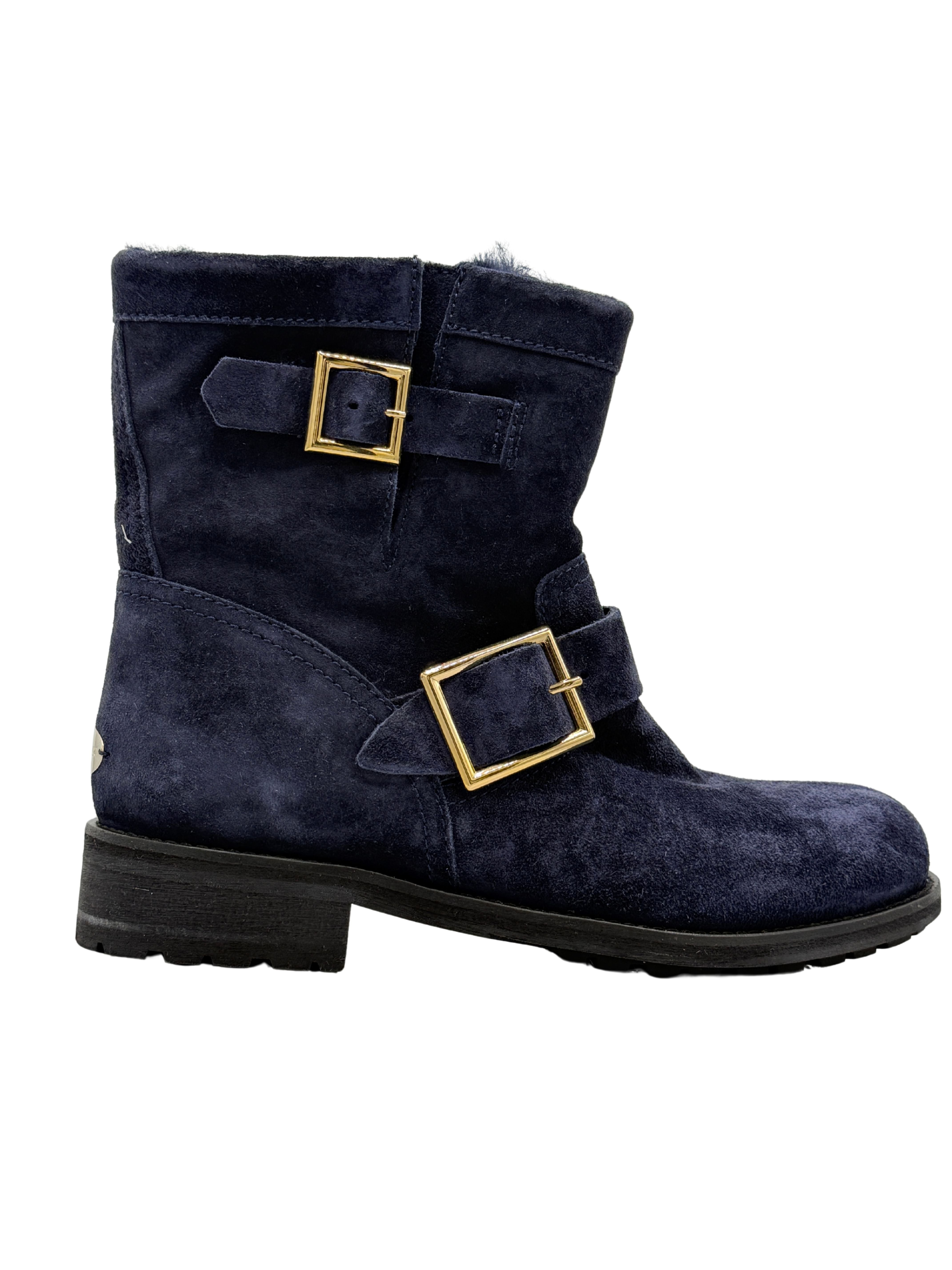 Jimmy Choo Engineer Short Boots - Navy (Unused)