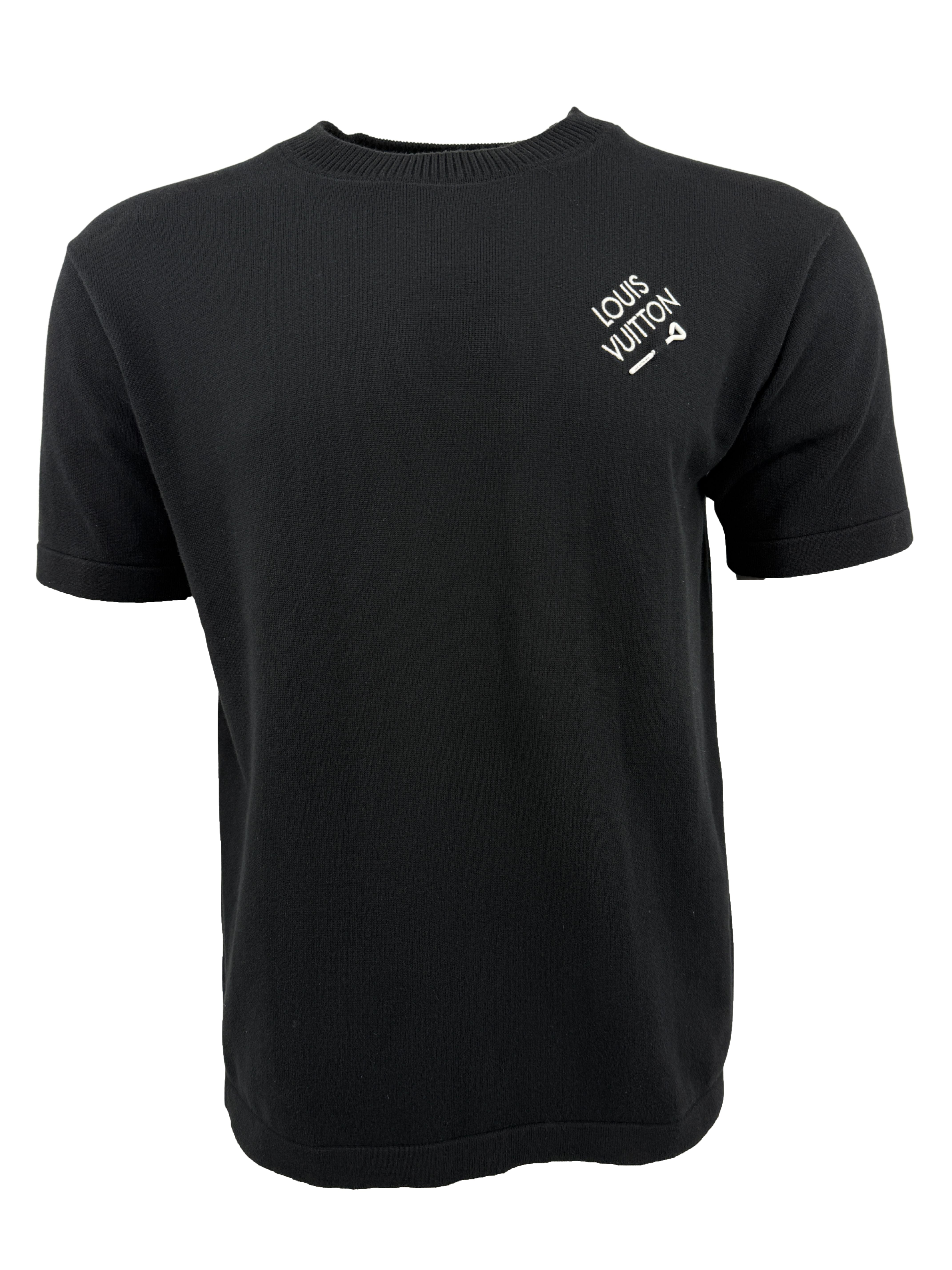 Louis Vuitton Signature Knit Crewneck T-Shirt - Black