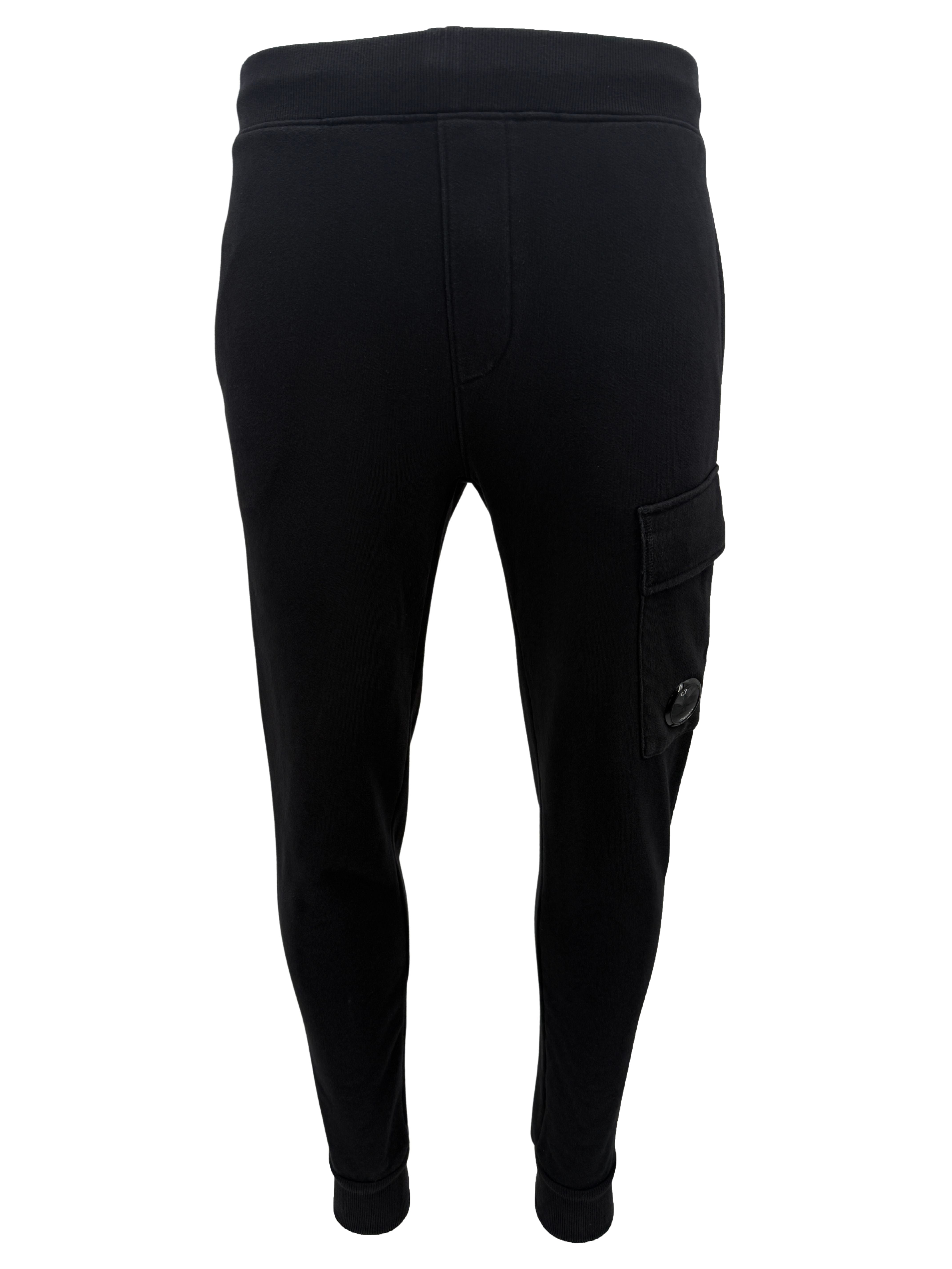 C.P. Company Lens Pocket Joggers - Black C.P. Company