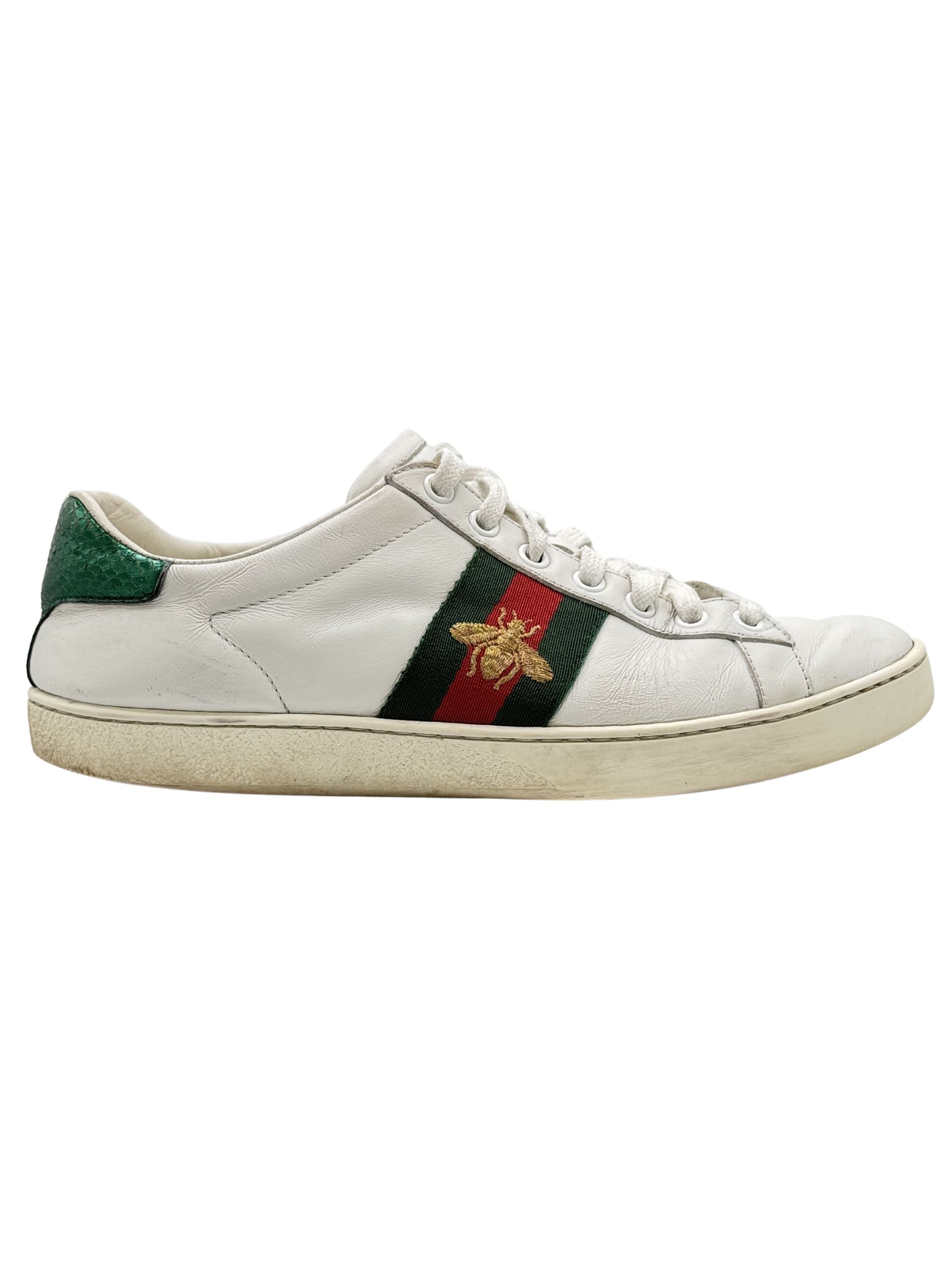 Gucci Ace Leather Trainers - White Gucci