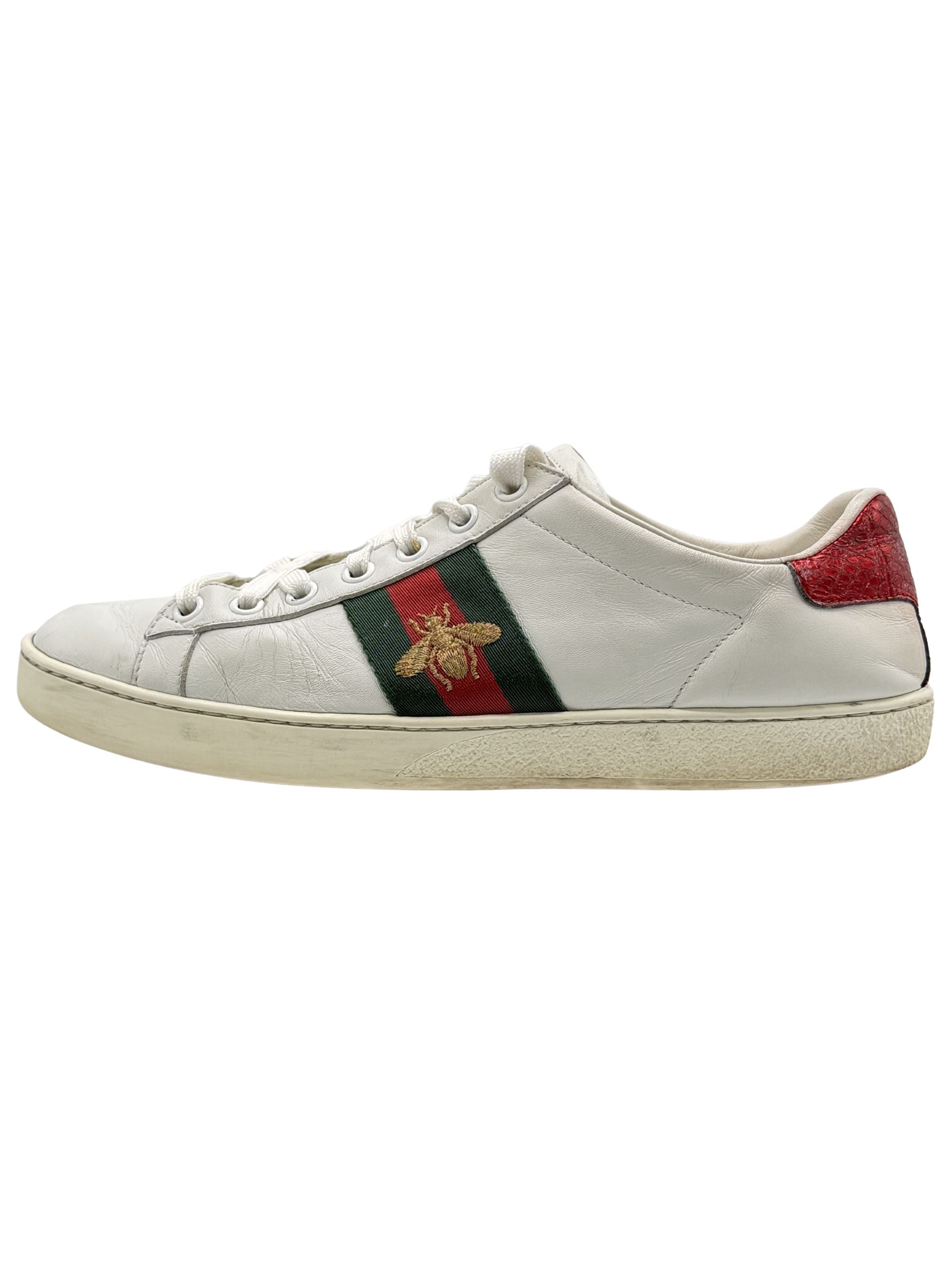 Gucci Ace Leather Trainers - White Gucci