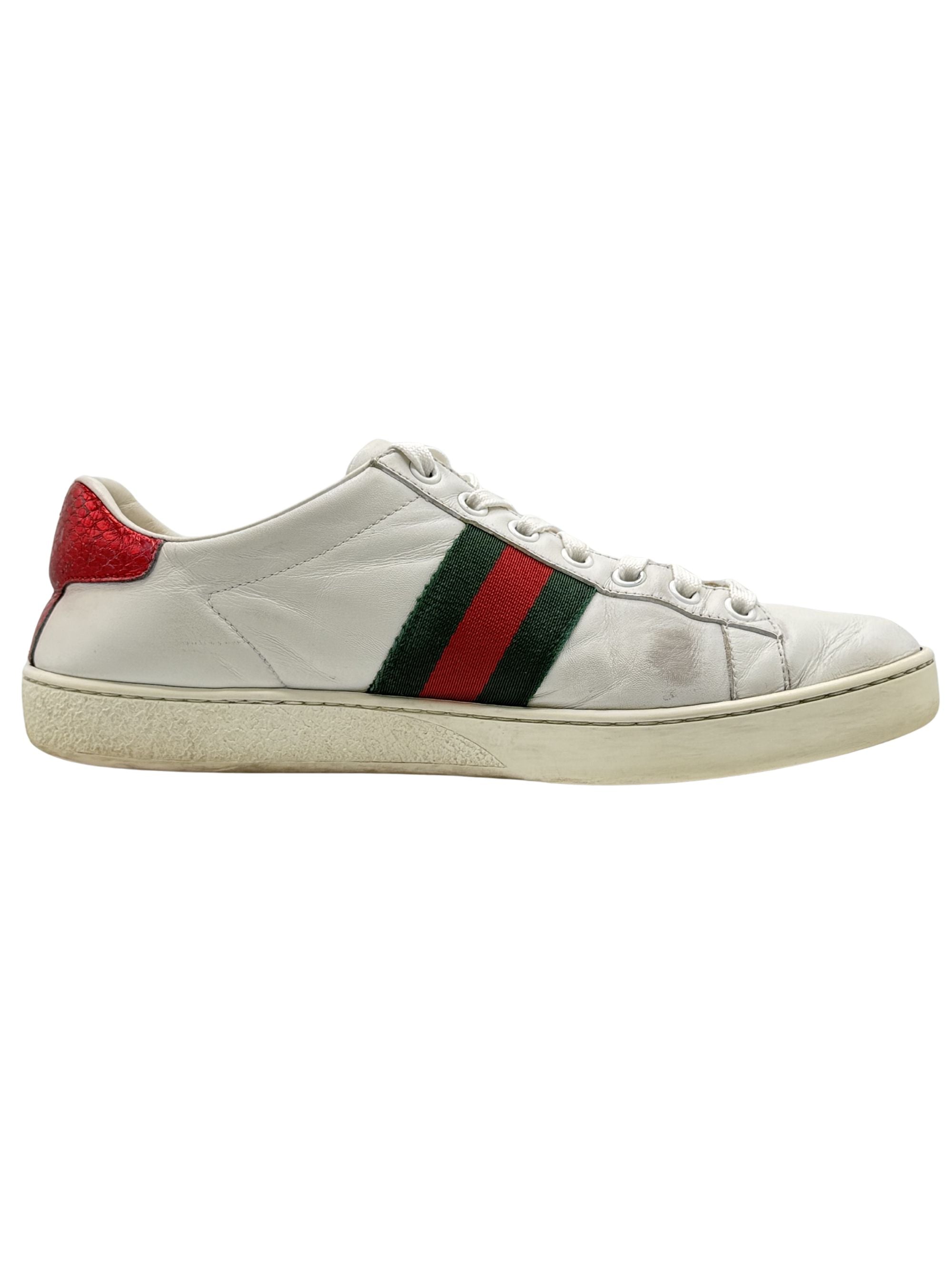 Gucci Ace Leather Trainers - White Gucci