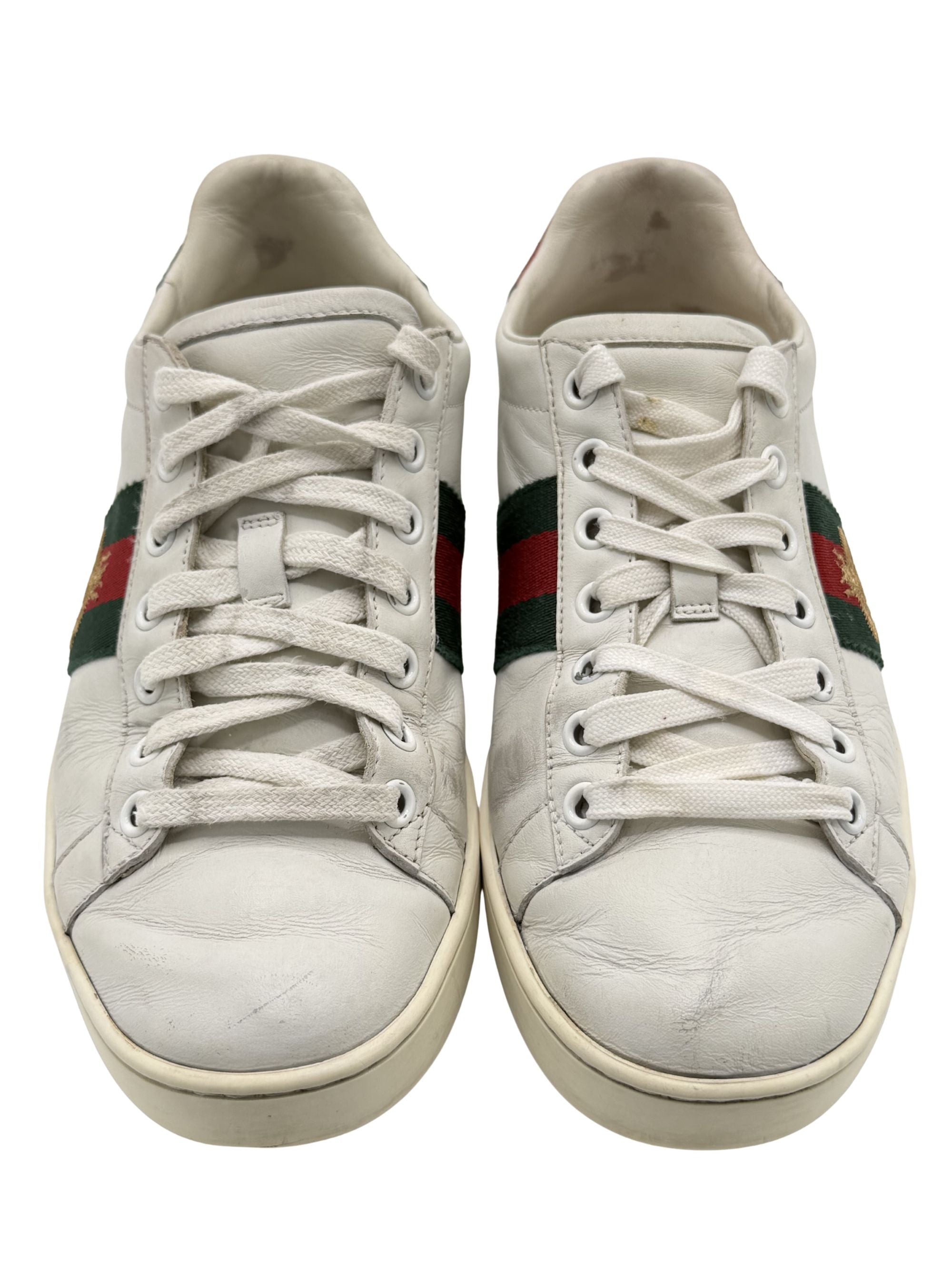 Gucci Ace Leather Trainers - White Gucci