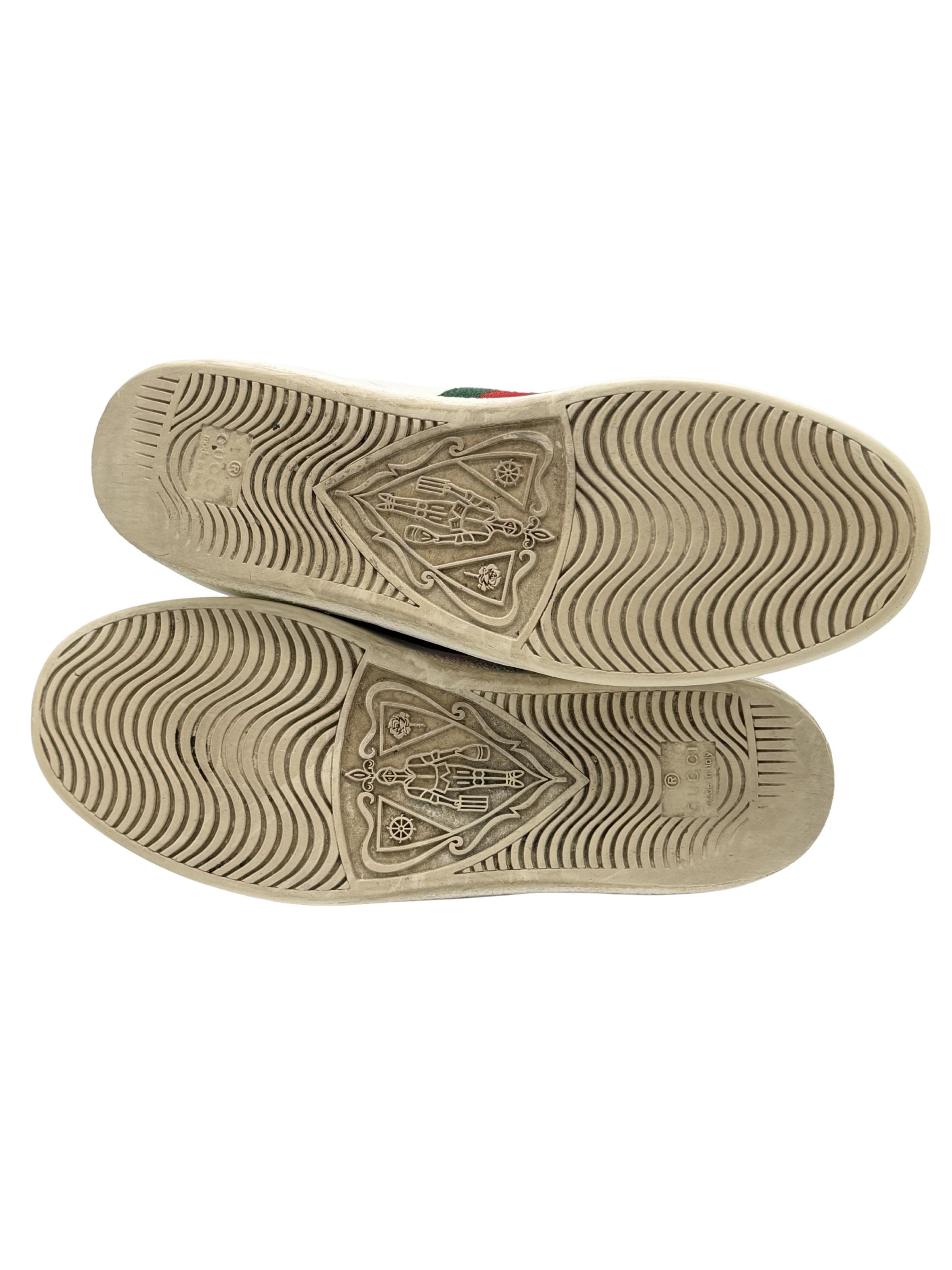 Gucci Ace Leather Trainers - White Gucci