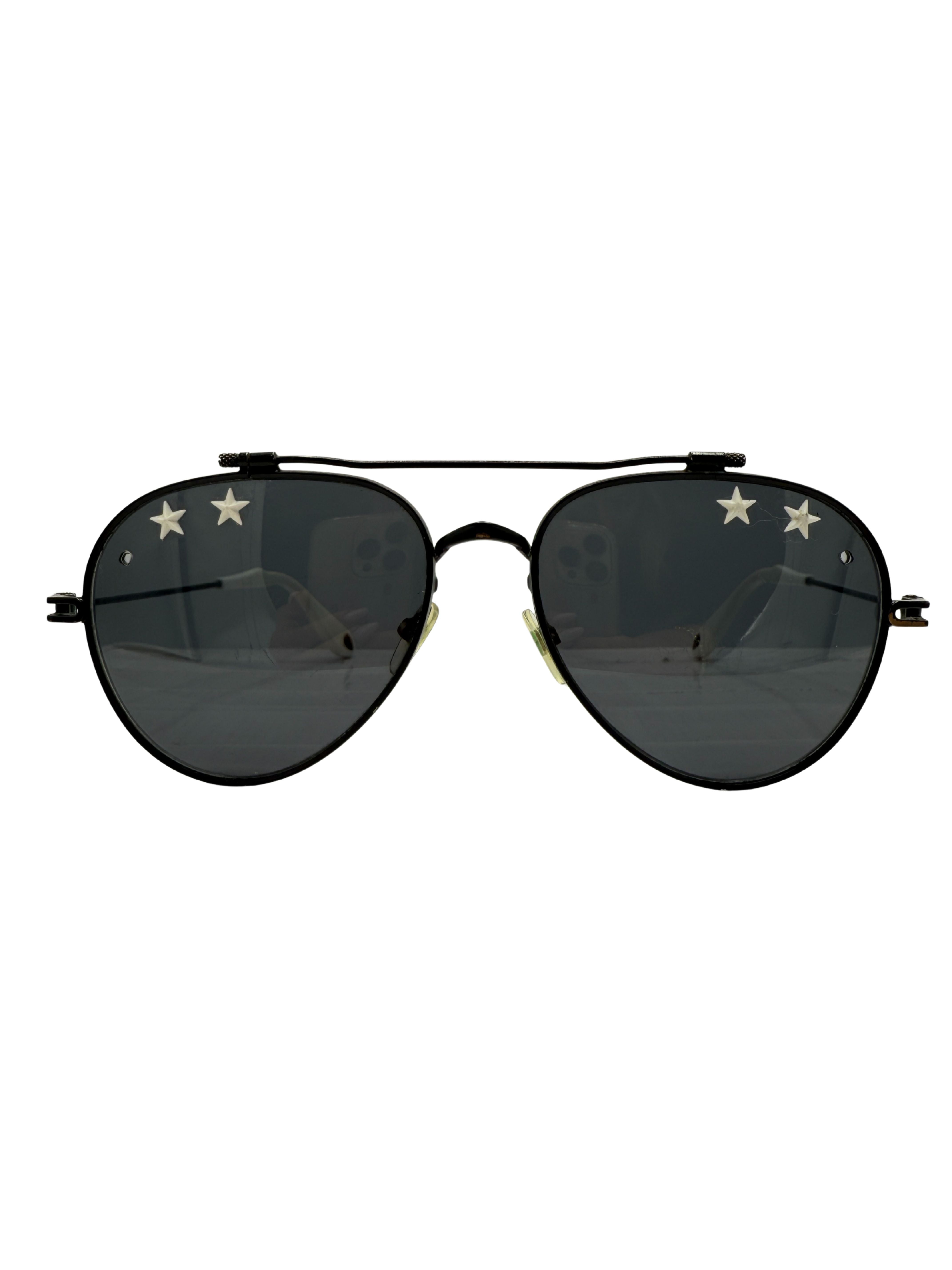 Givenchy Star Aviator Sunglasses - Black Givenchy