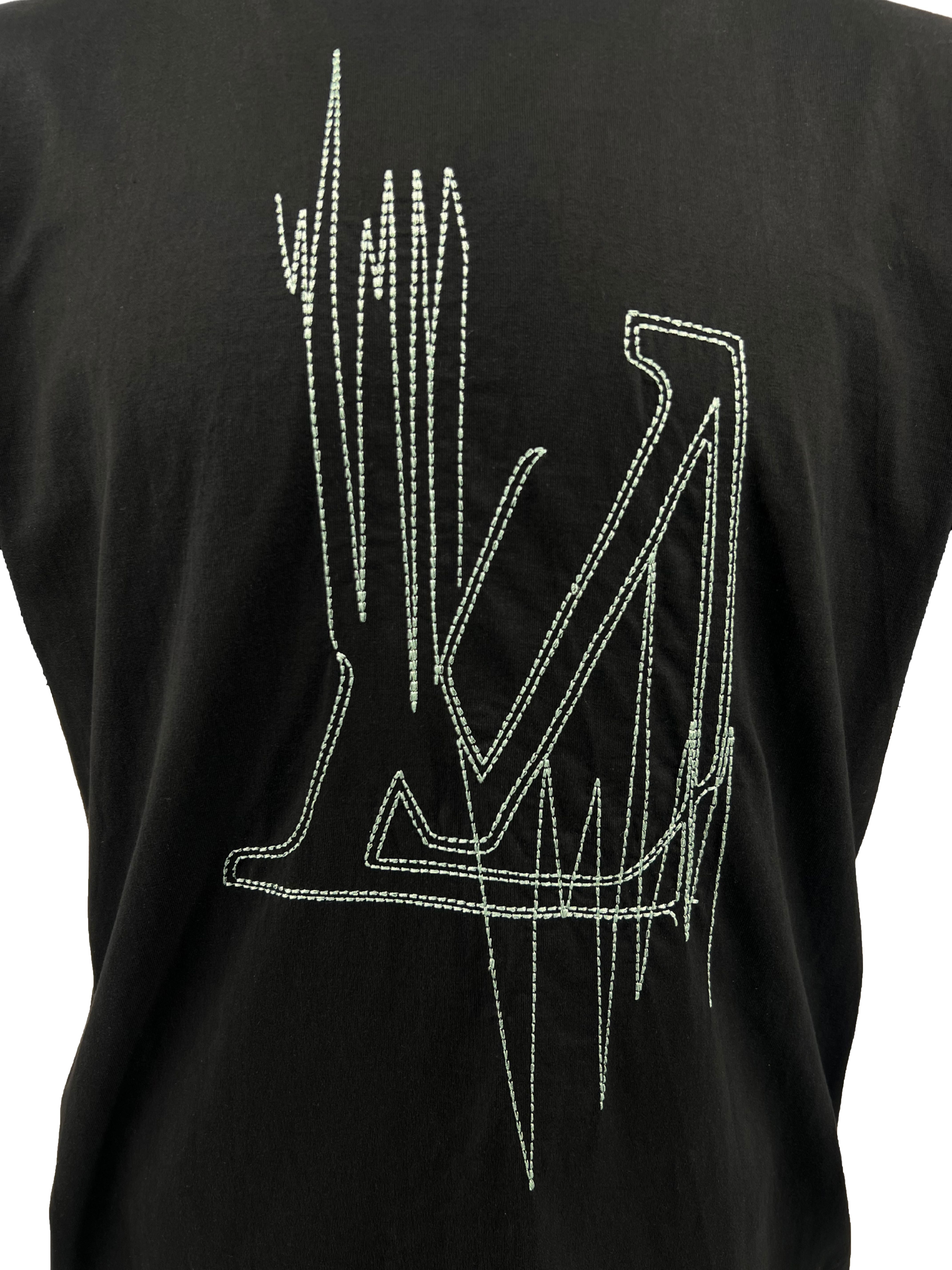 Louis Vuitton Frequency Embroidered T-shirt - Black Louis Vuitton