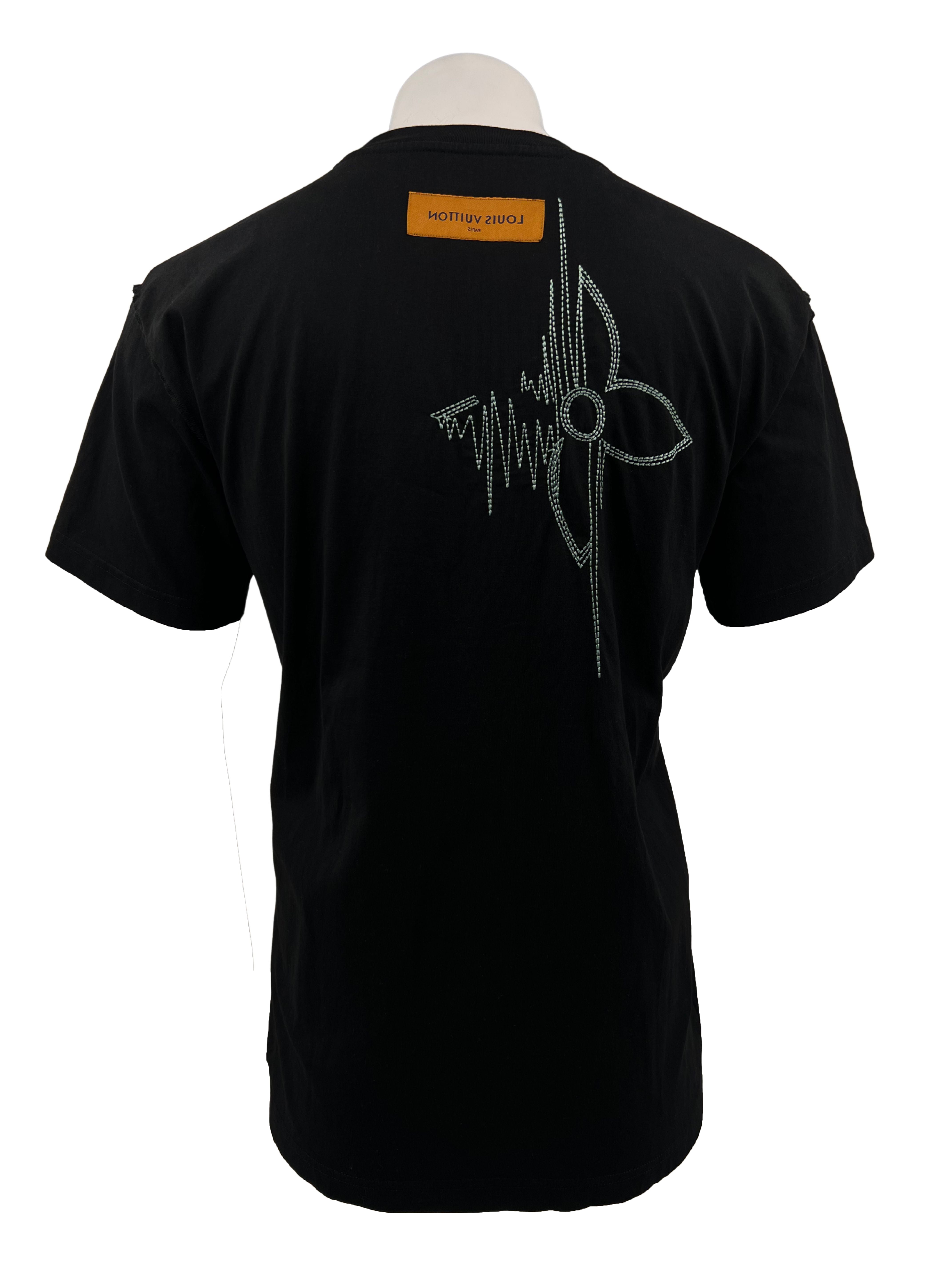 Louis Vuitton Frequency Embroidered T-shirt - Black Louis Vuitton
