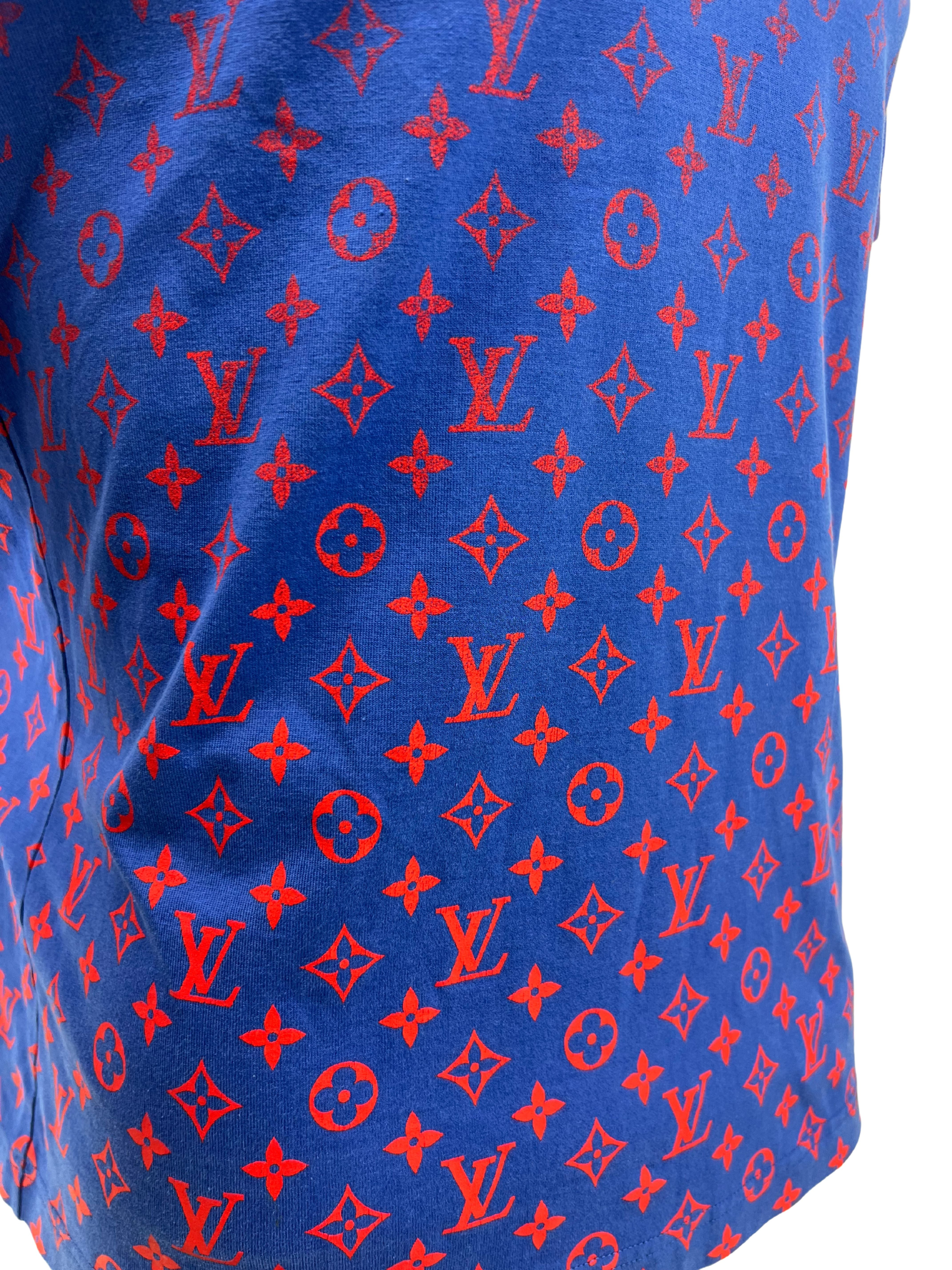 Louis Vuitton Monogram Gradient T-Shirt - Blue