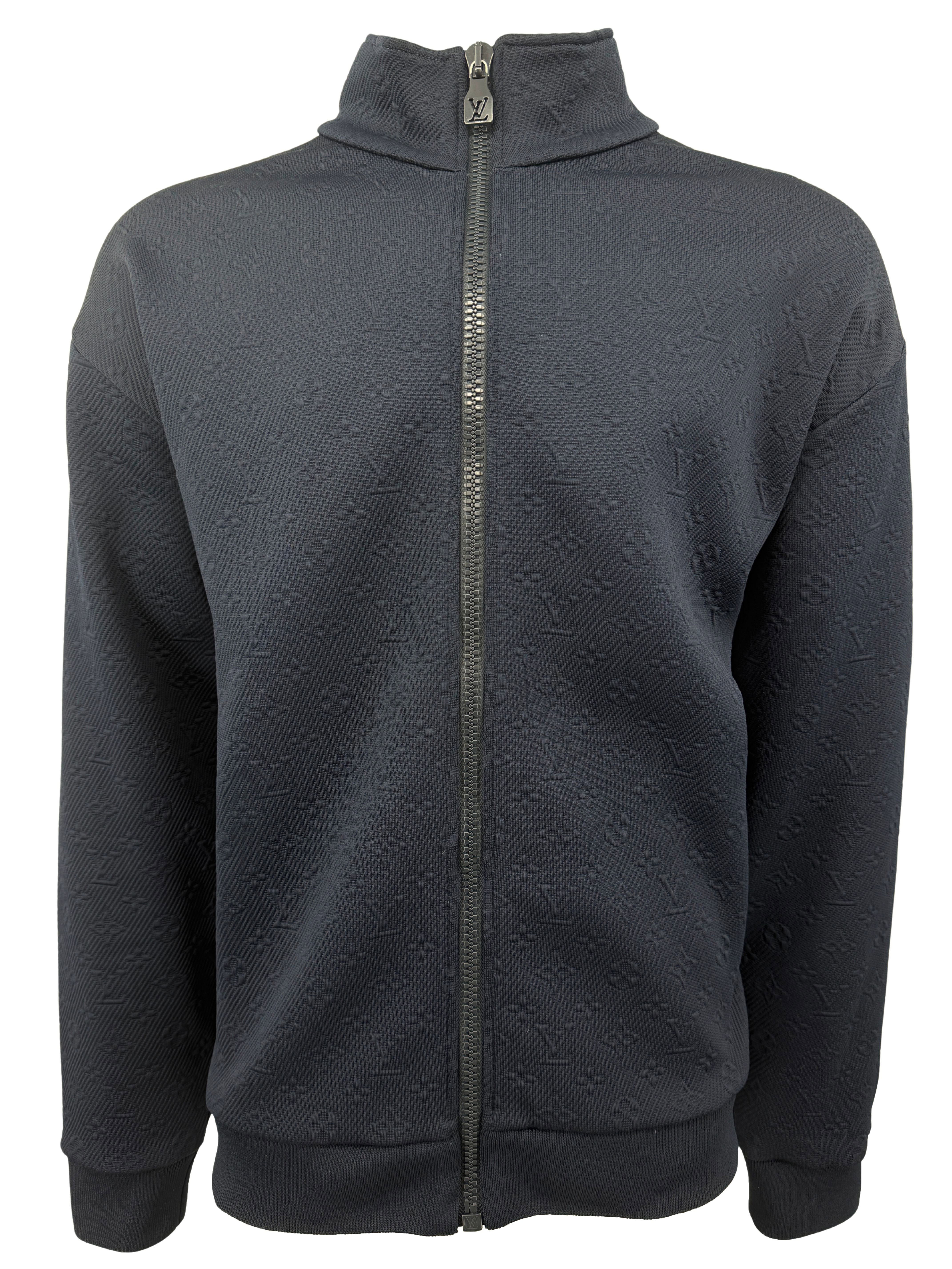Louis Vuitton Monogram Fleece Track Jacket - Navy