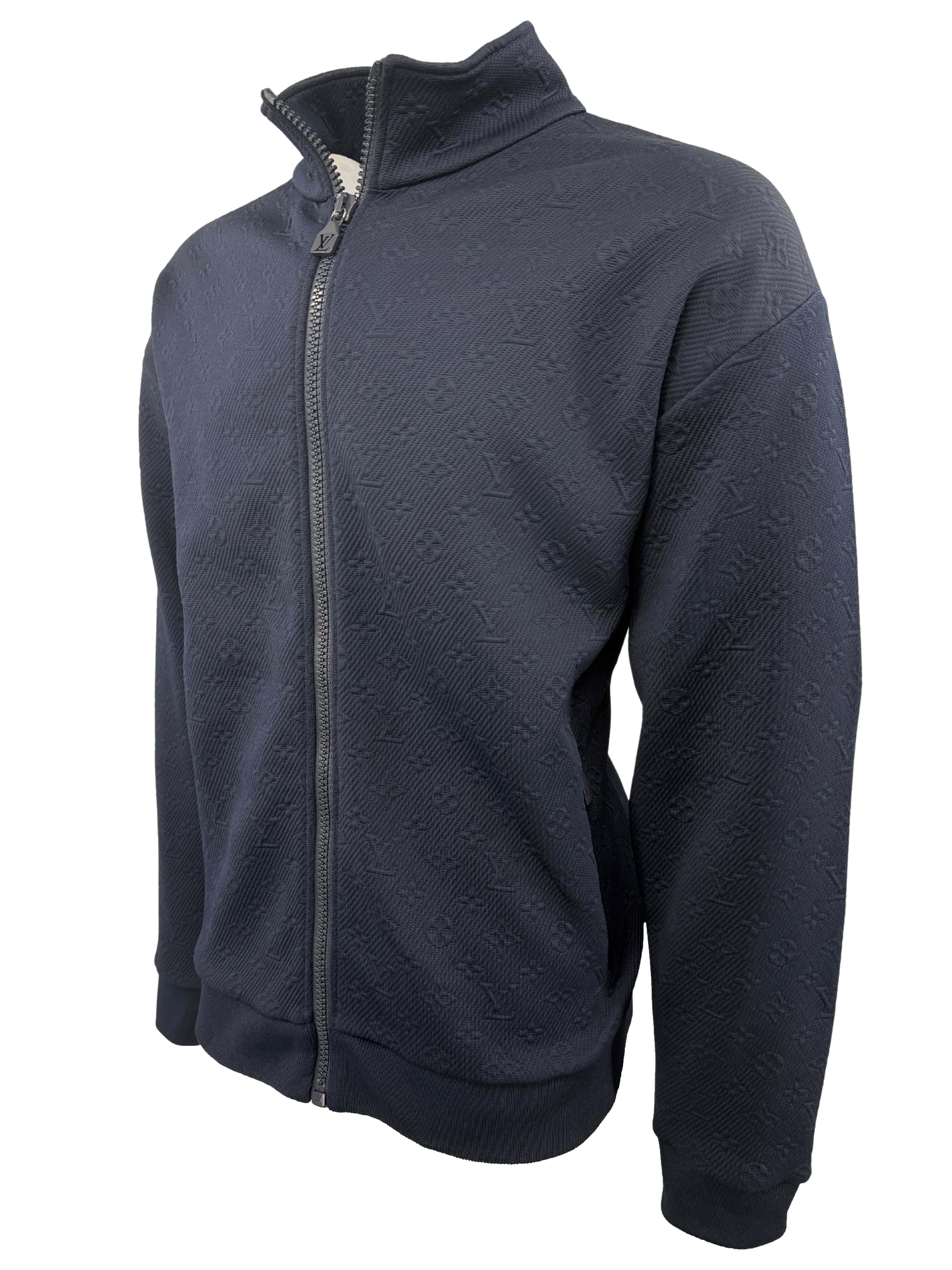 Louis Vuitton Monogram Fleece Track Jacket - Navy