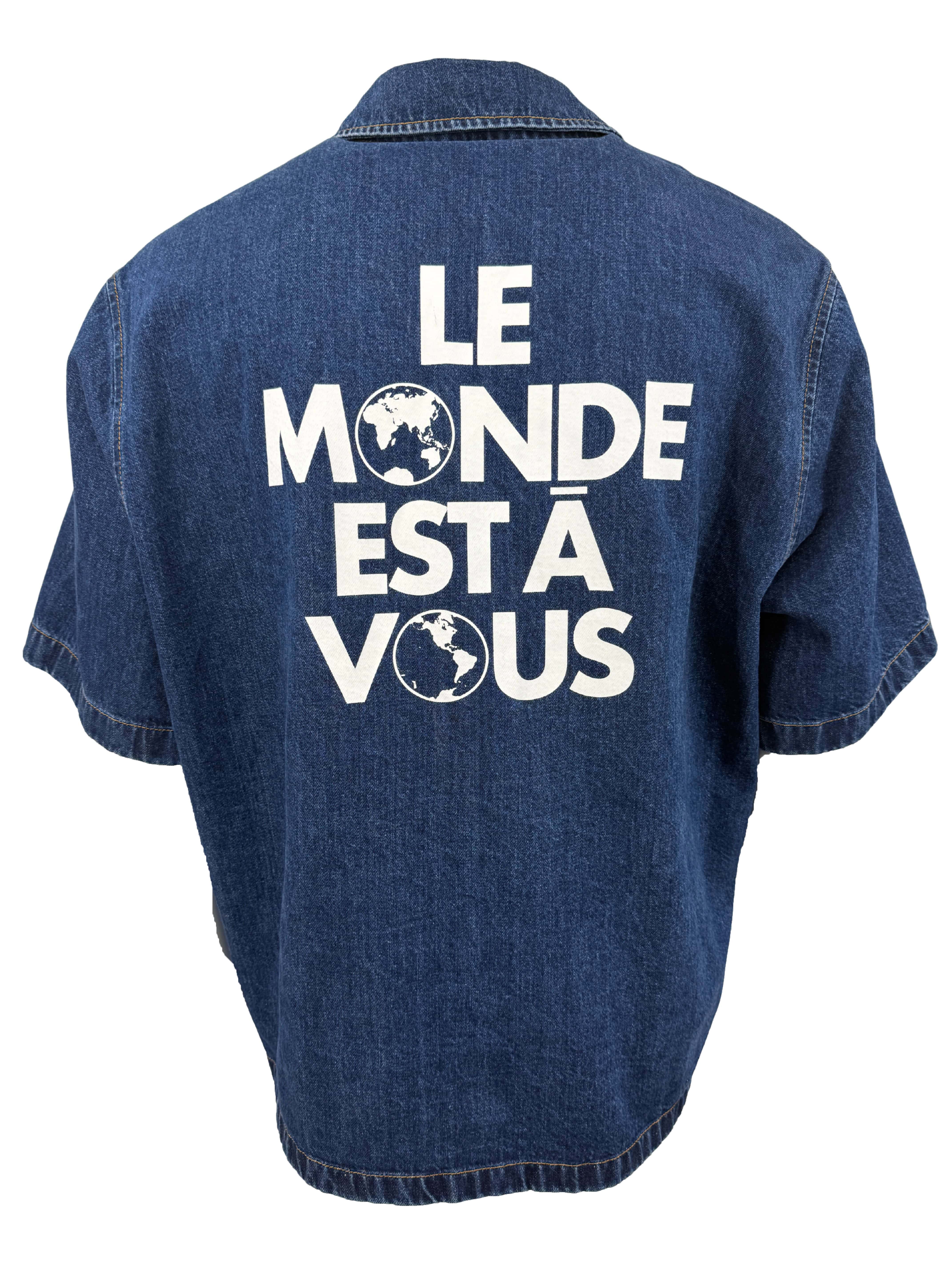 Louis Vuitton Signature Denim Short-Sleeved Shirt - Blue