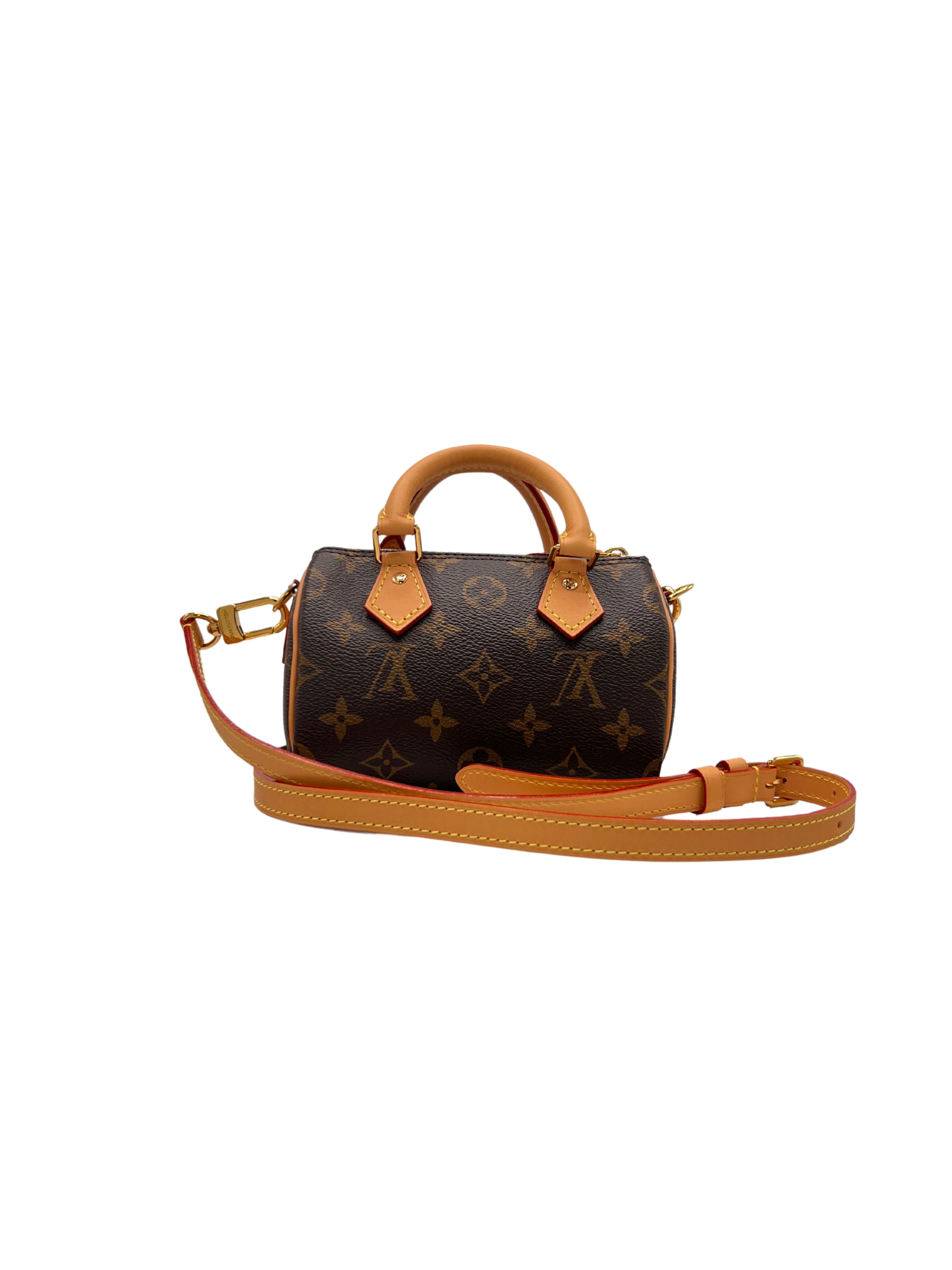 WOMEN'S - Louis Vuitton Nano Speedy Bag Monogram Canvas - Brown (Unused) Louis Vuitton