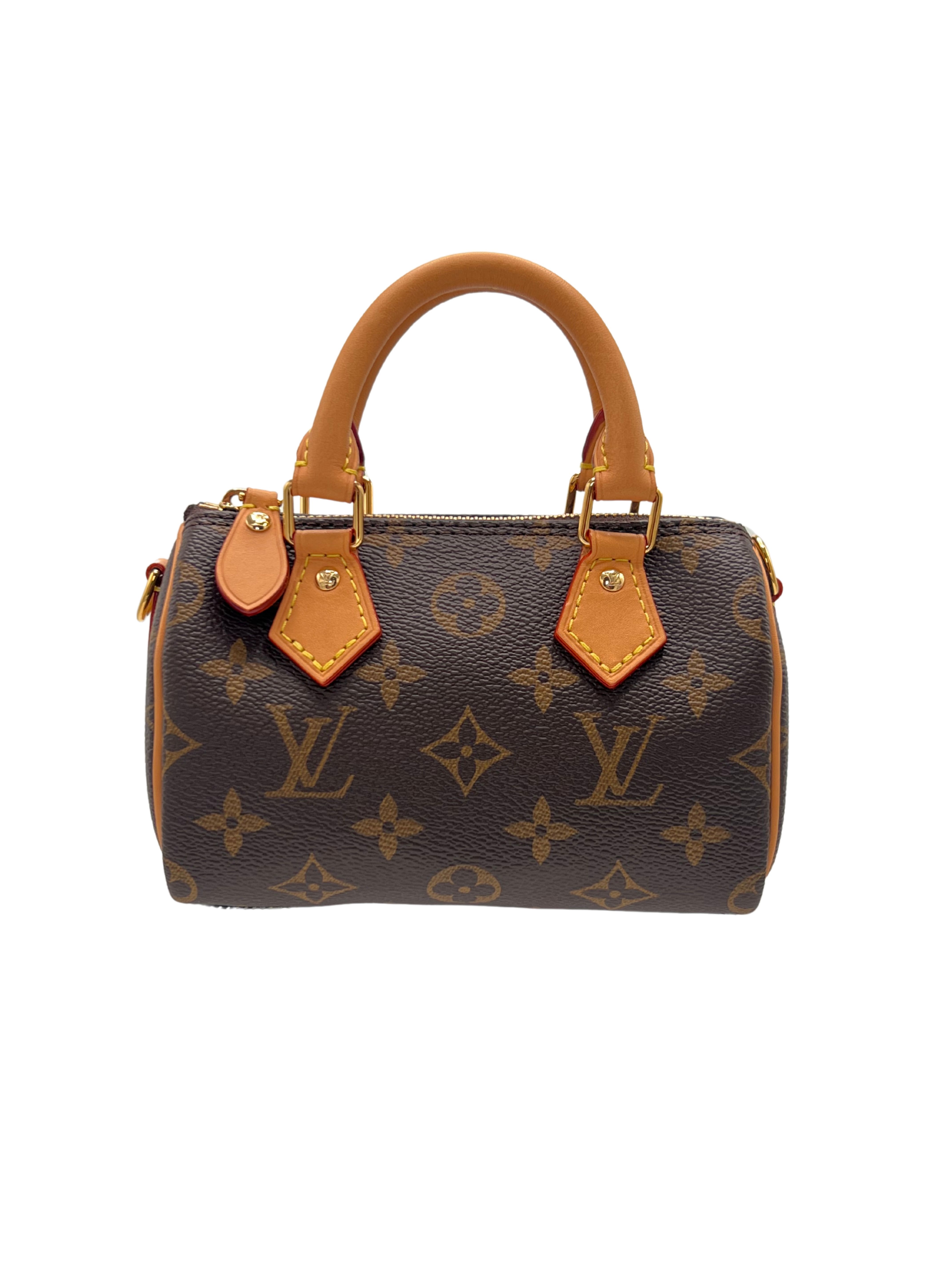 WOMEN'S - Louis Vuitton Nano Speedy Bag Monogram Canvas - Brown (Unused) Louis Vuitton