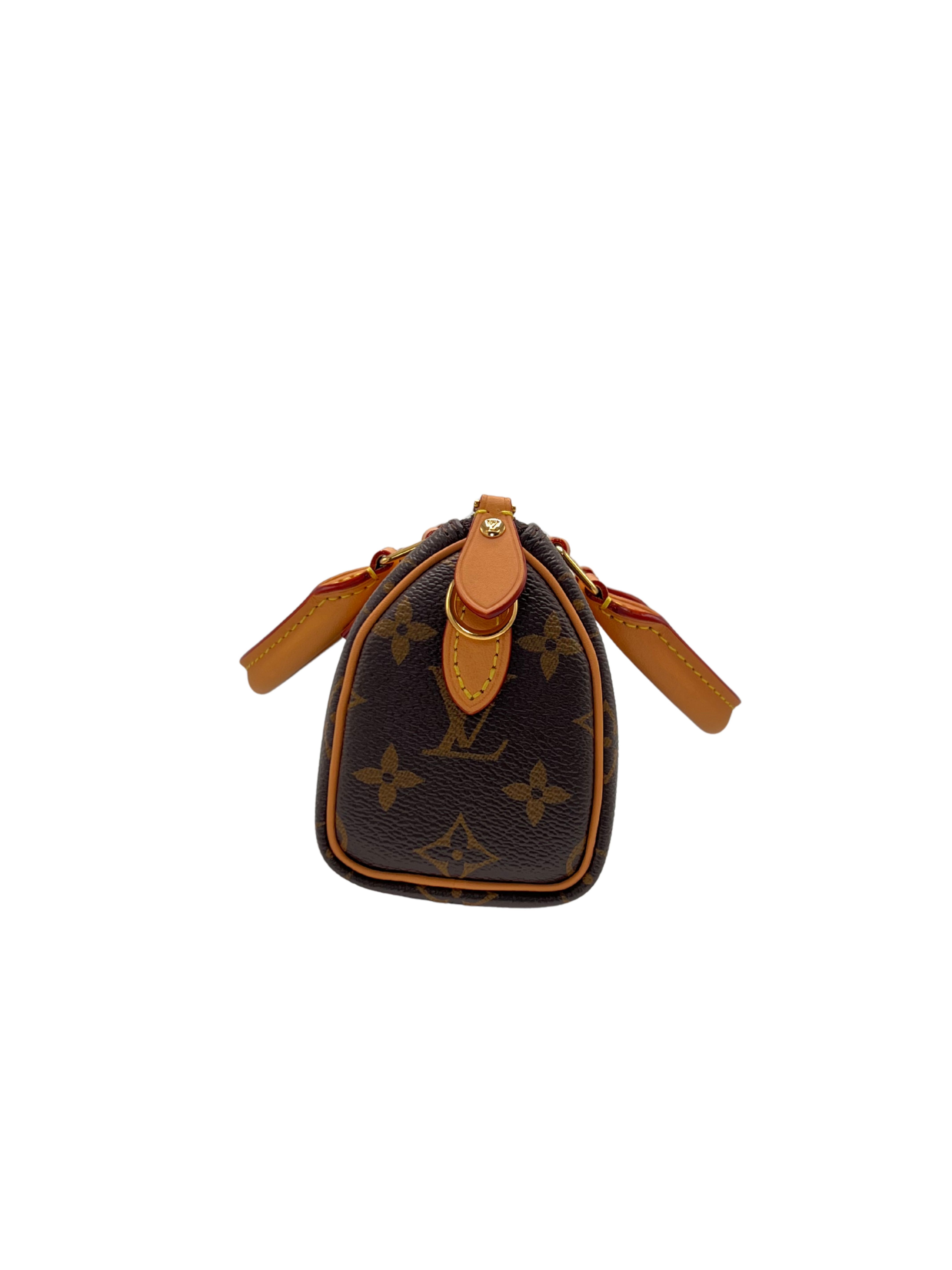 WOMEN'S - Louis Vuitton Nano Speedy Bag Monogram Canvas - Brown (Unused) Louis Vuitton