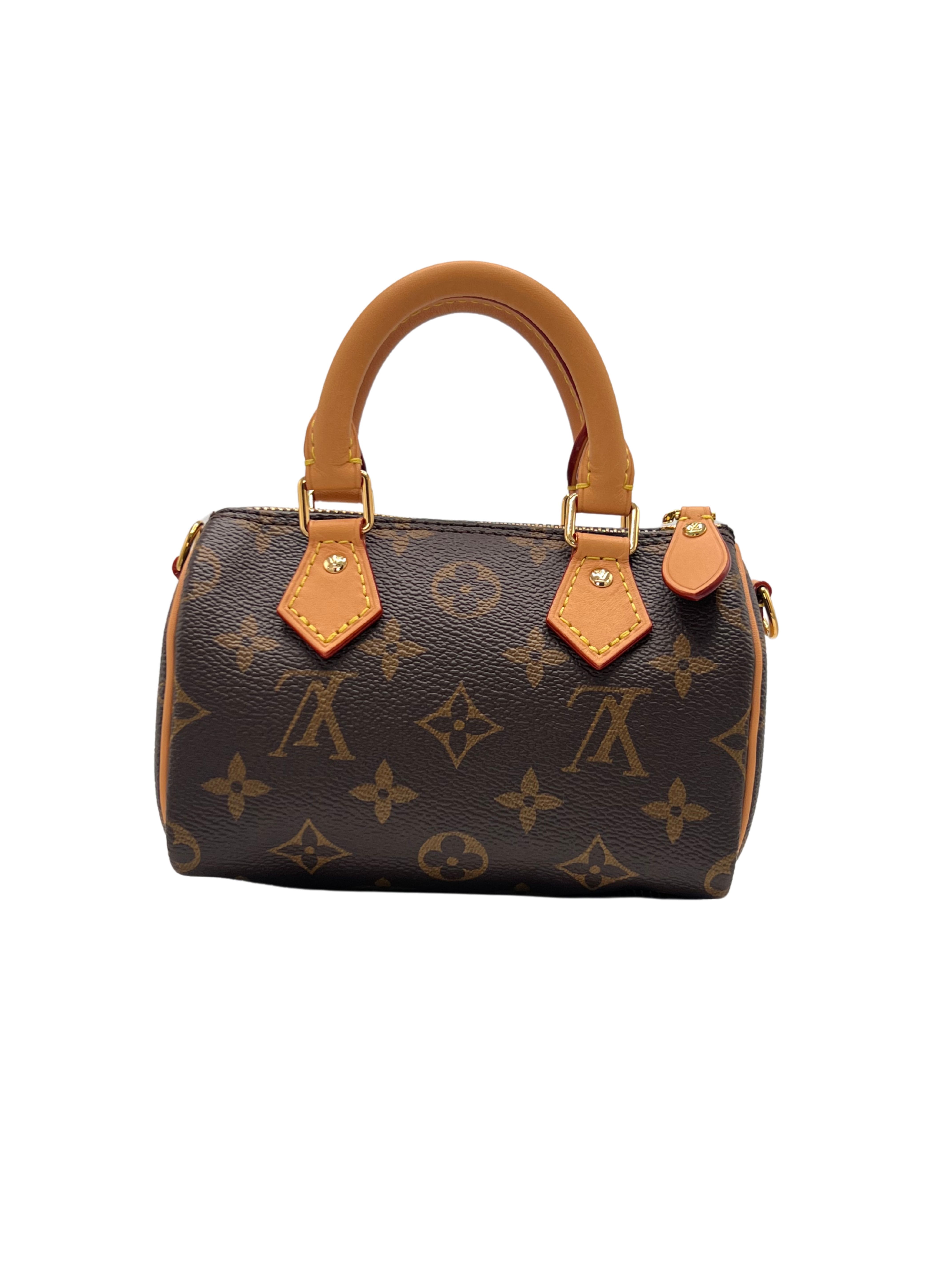WOMEN'S - Louis Vuitton Nano Speedy Bag Monogram Canvas - Brown (Unused) Louis Vuitton